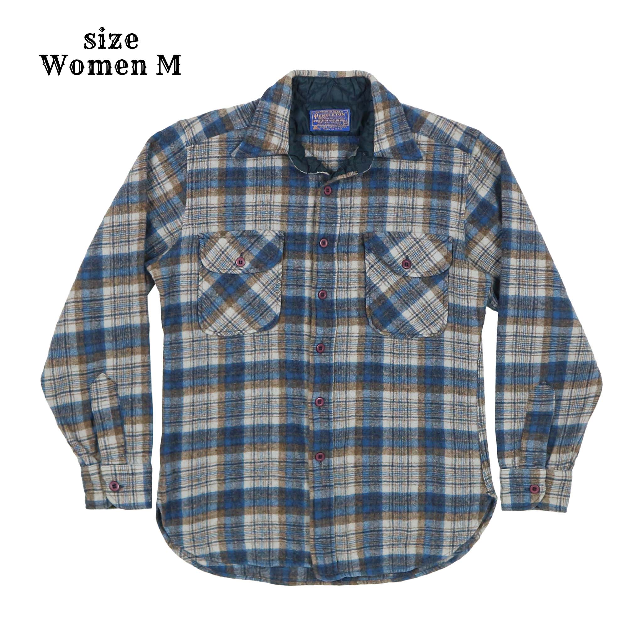 Vintage Pendleton USA Wool Shirt Women Size M