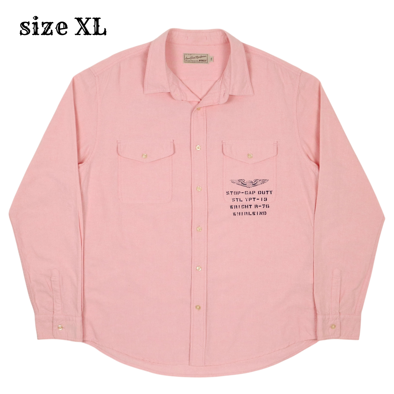 Avirex Company Air Corps L/S Shirt Size XL