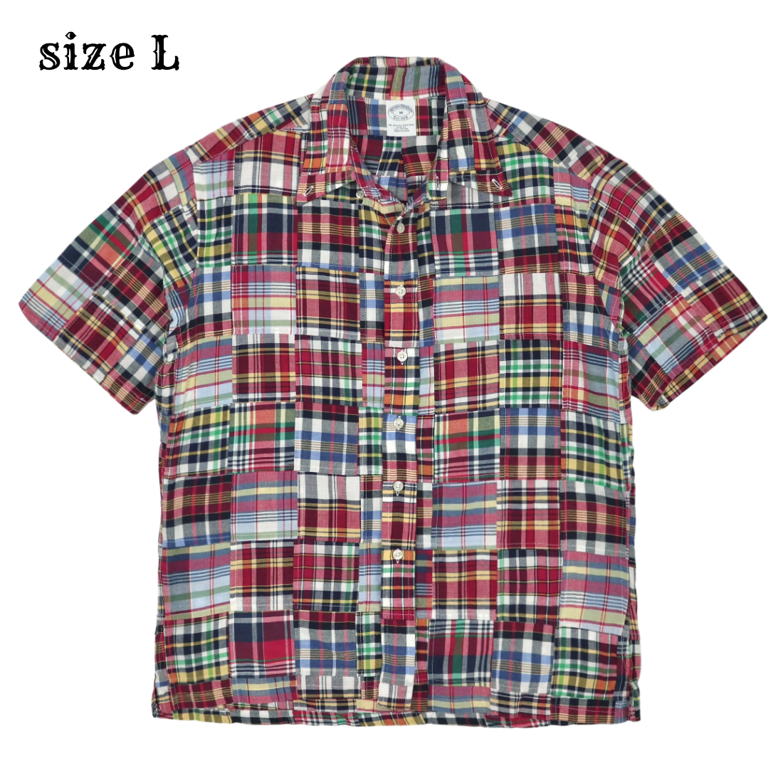 Brooks Brothers Patchwork Shirt Size L