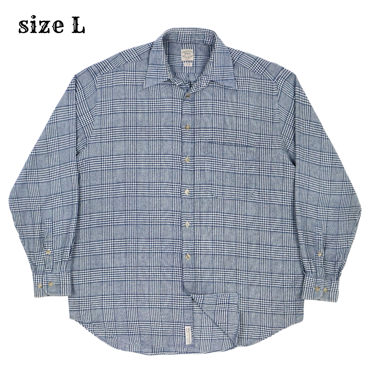 Equivoco Brand Italy Plaid Shirt Size L