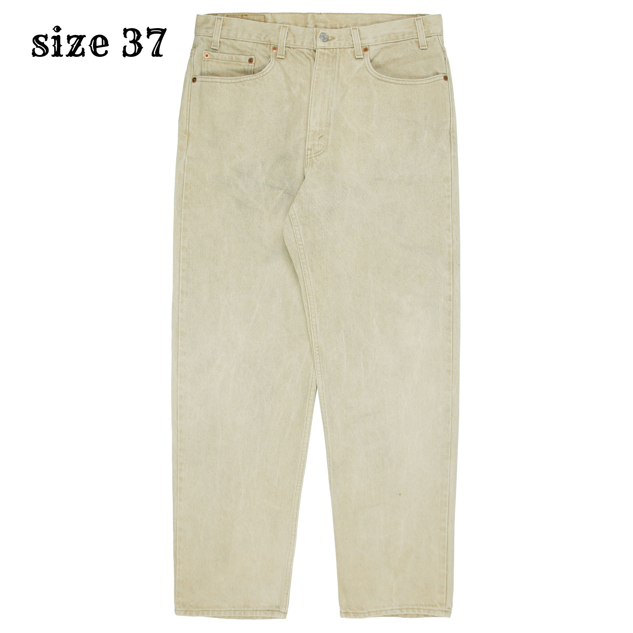 90s Levi's 550 USA Sand Denim Jeans Size 37