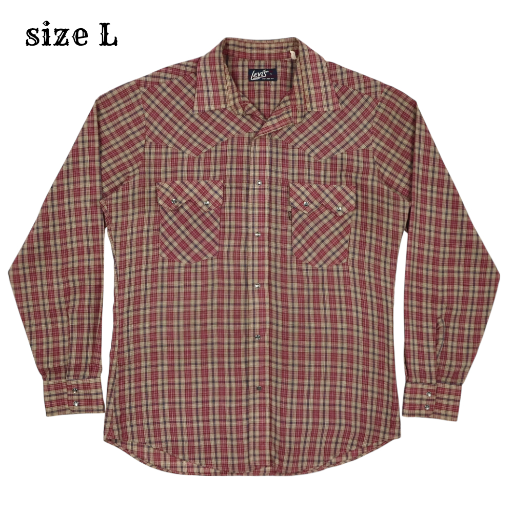 Vintage 80s Levi's USA Western Shirt Size L