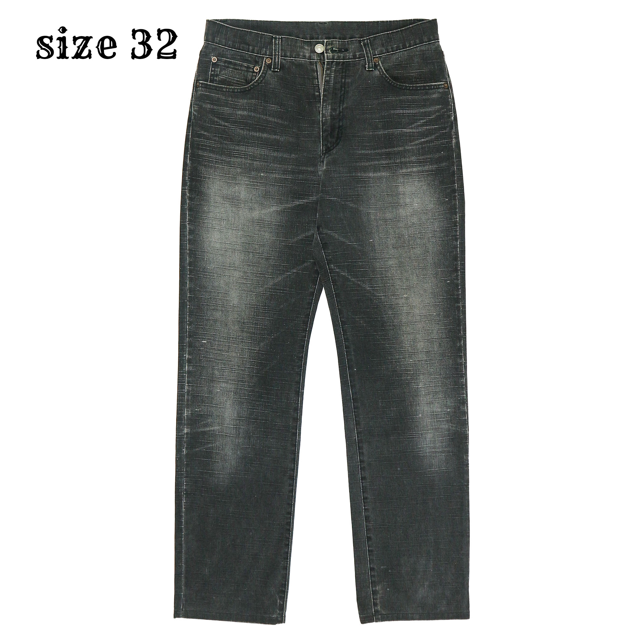 Blue Way Japan Black Denim Jeans Size 32