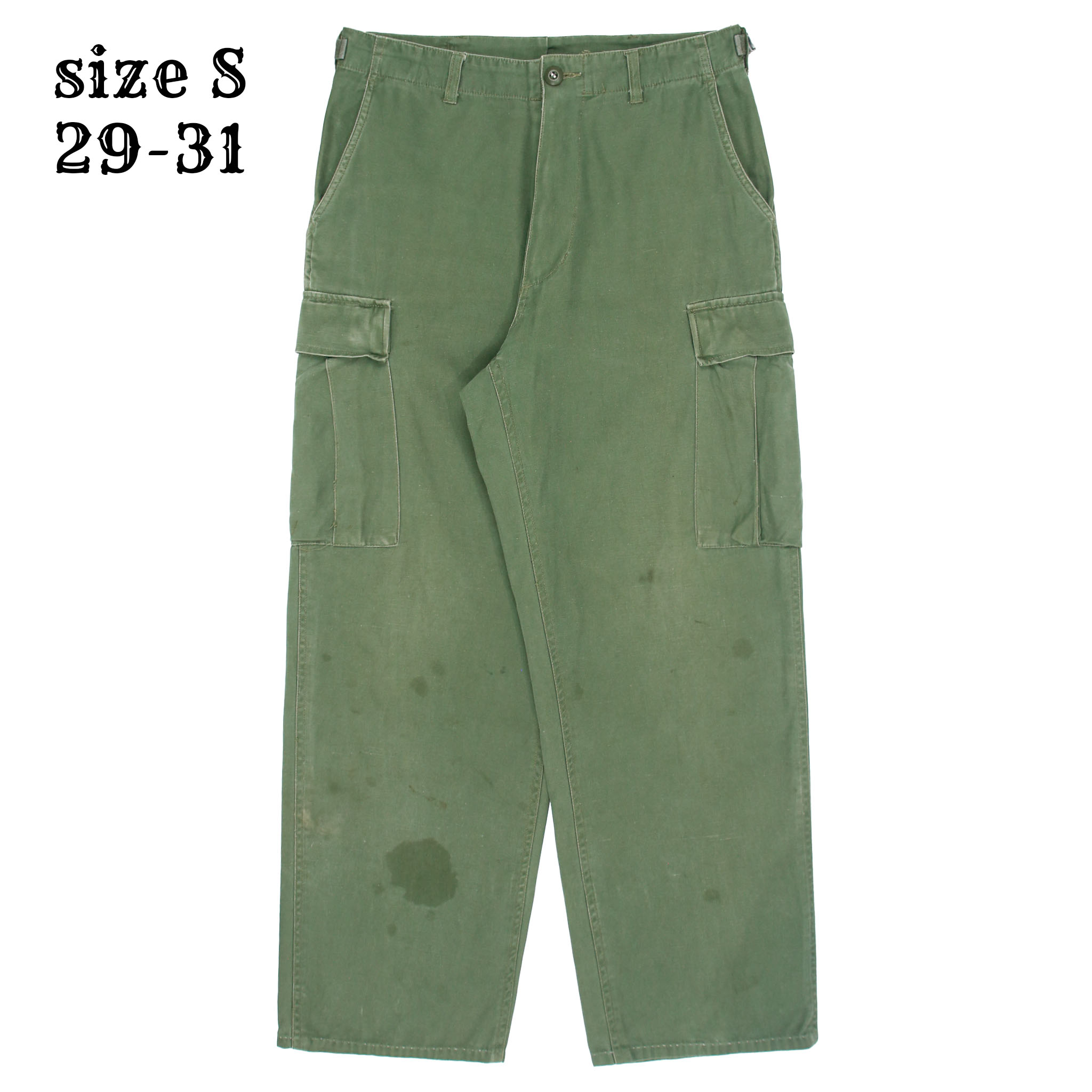CAB Clothing Olive Sateen Utility Pants Size S (29-31)