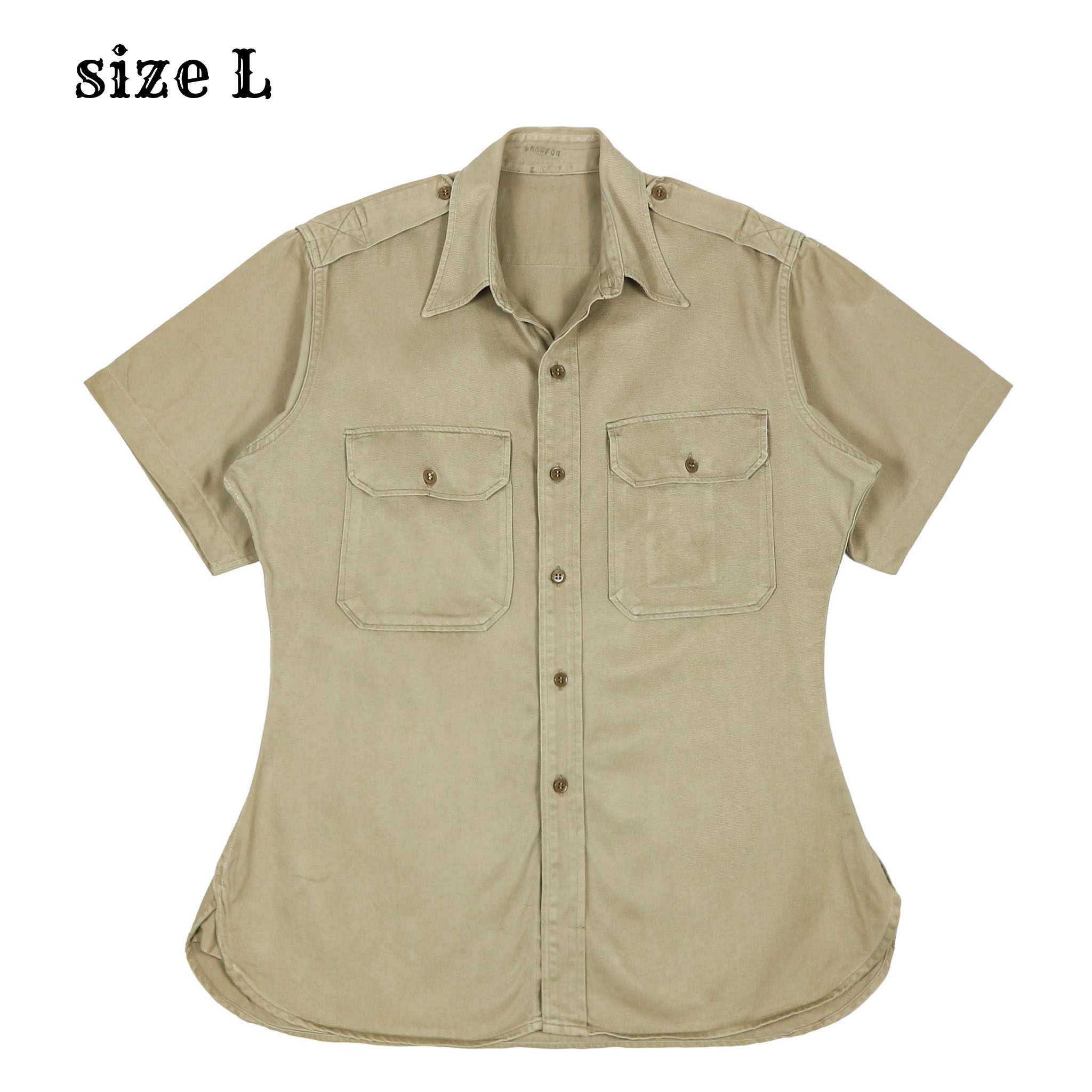 Vintage 50s U.S. Army Uniform Shirt Size L