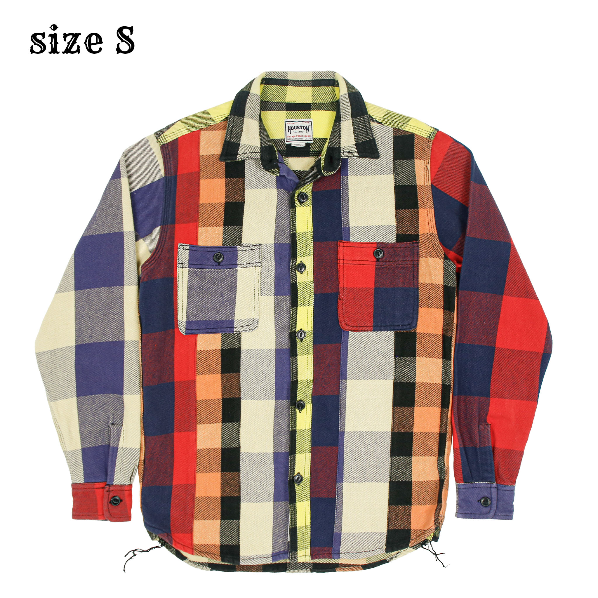 Houston Multi Flannel Work Shirt Size S