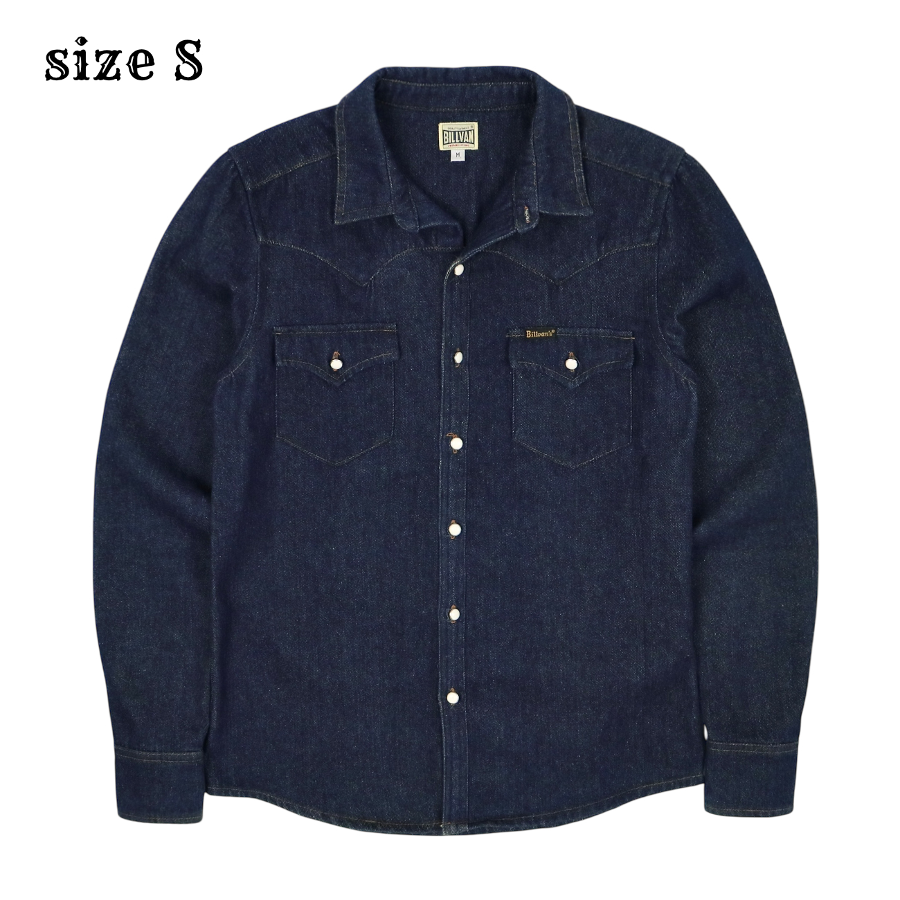 Billvan Denim Western Shirt Style Size S
