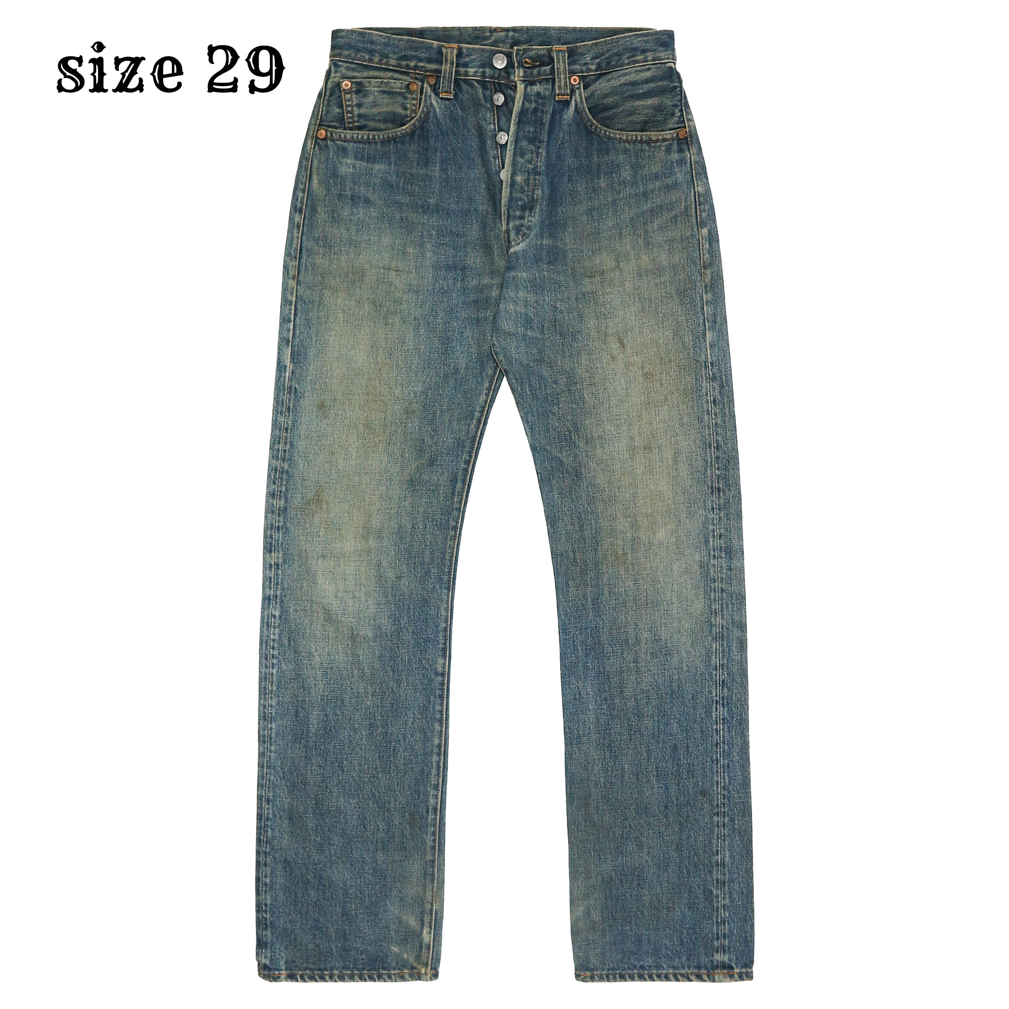 2001 LEVI'S 1947 501 Valencia Factory Made Selvedge Denim Jeans Size 29