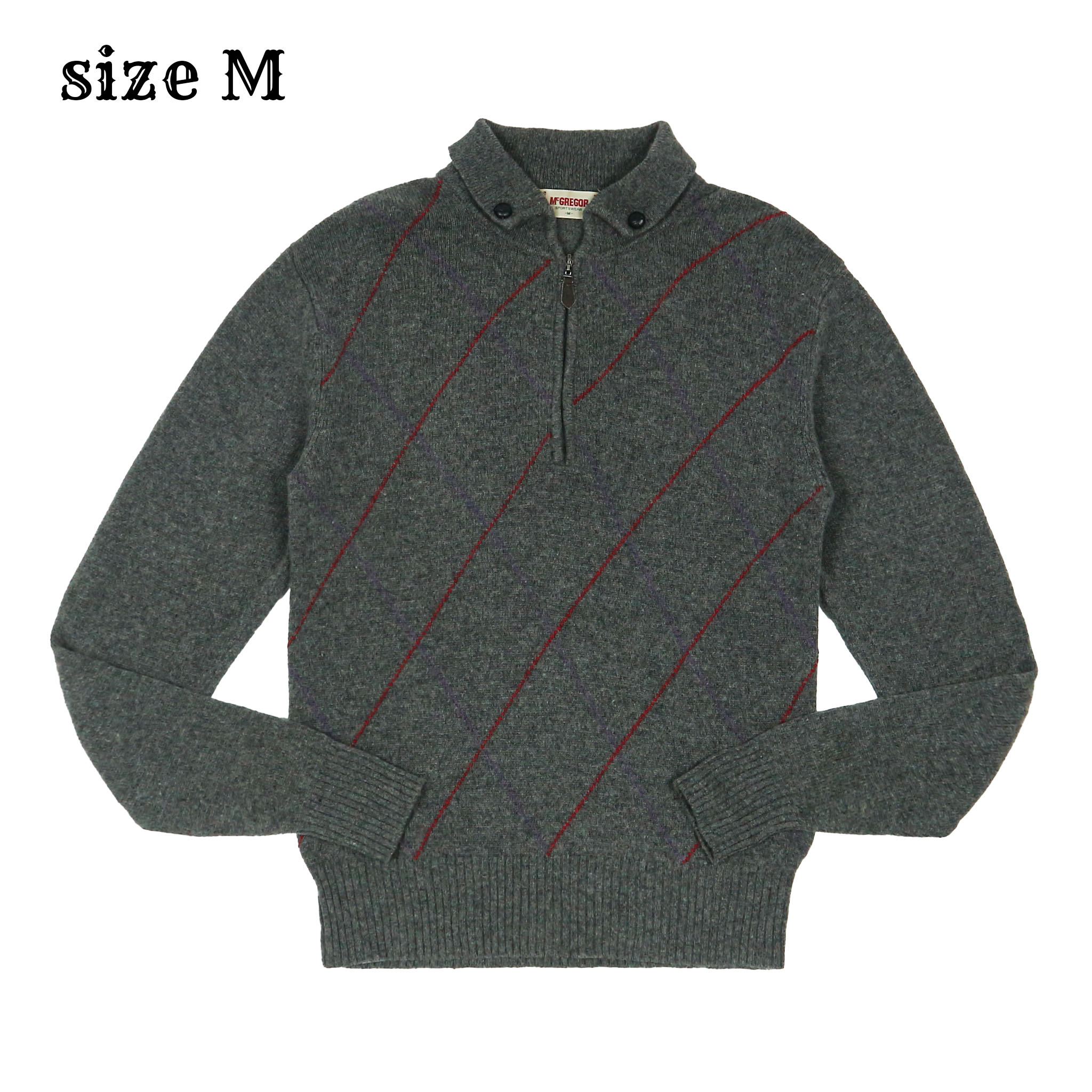 McGregor 1/4 Zip Wool Sweatshirt Size M