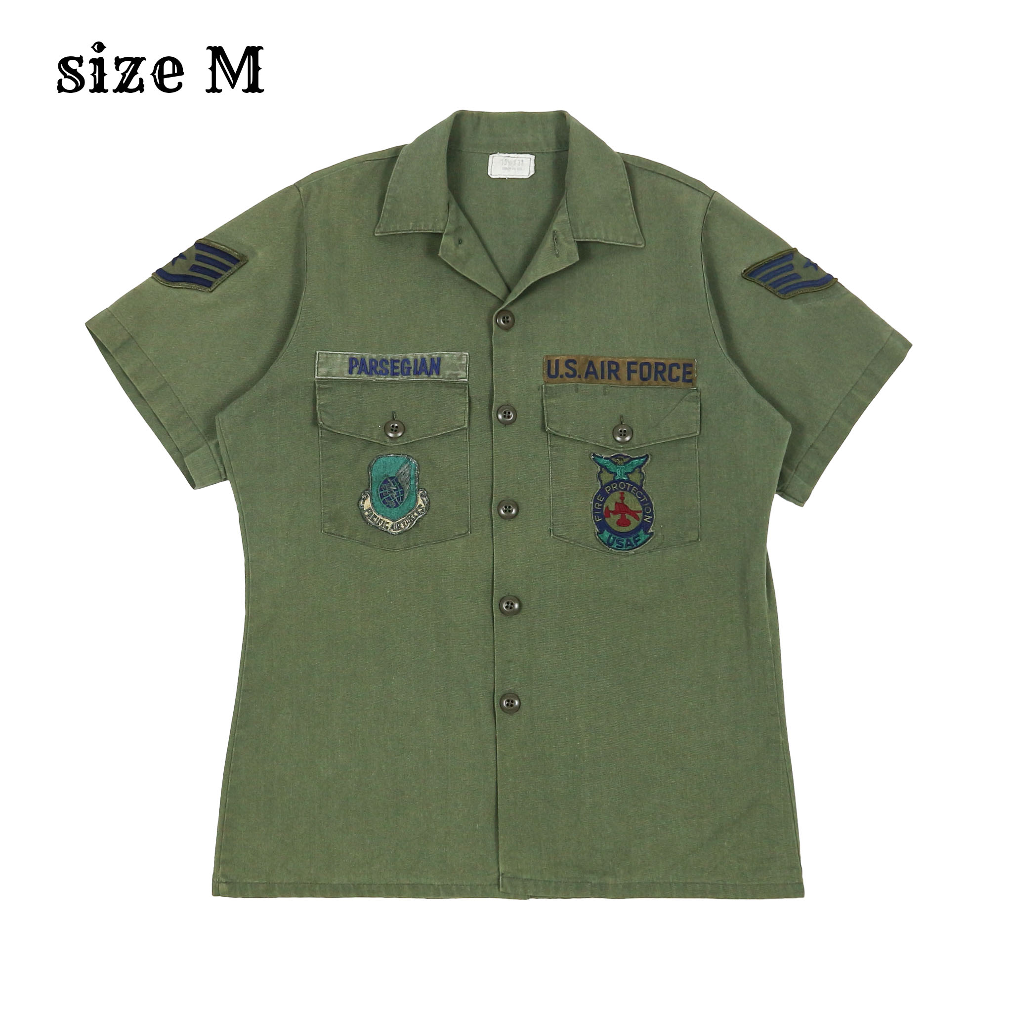 Vtg 80s U.S. Army OG-507 Shirt Size M