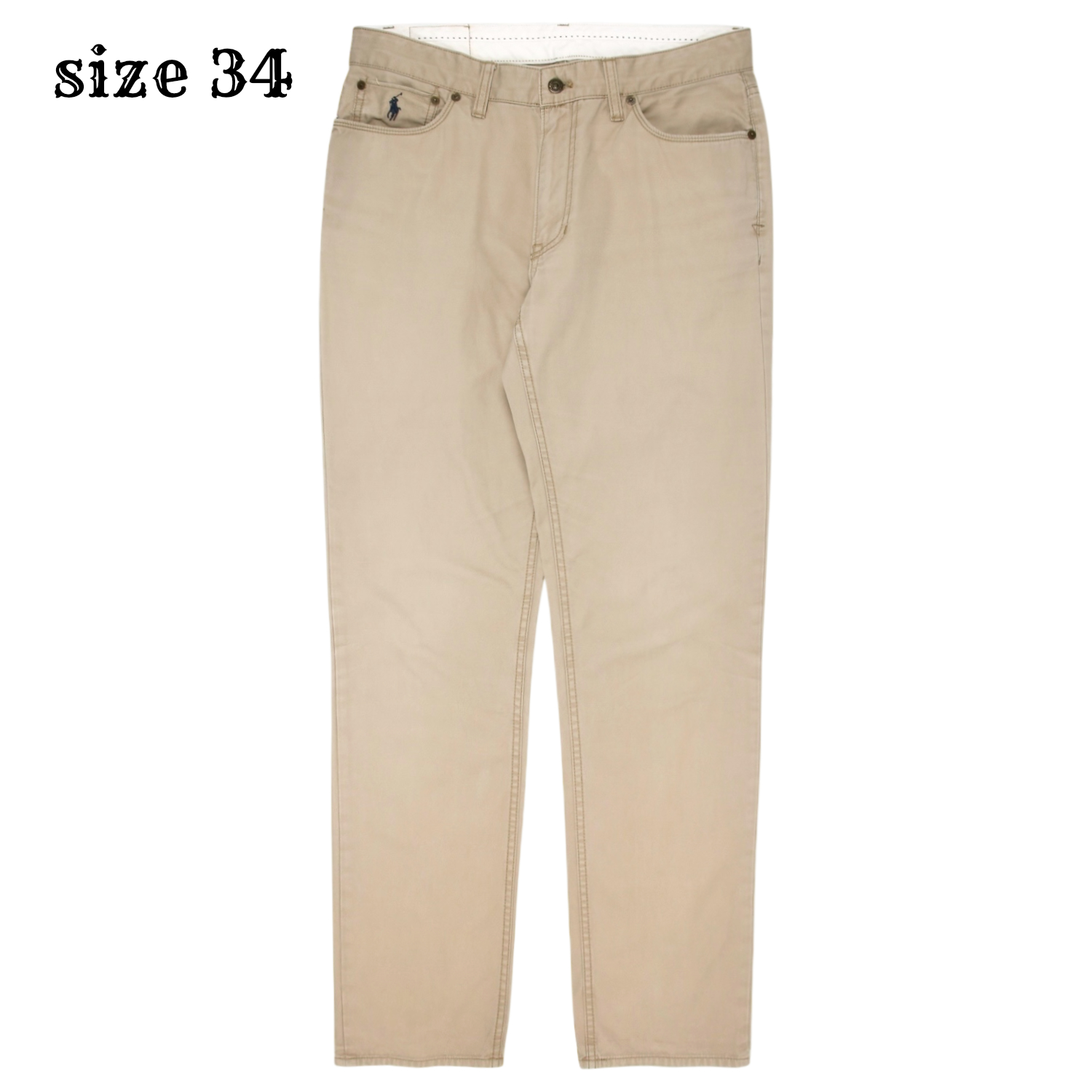 Polo Ralph Lauren Khaki 5-pocket Pants Size 34