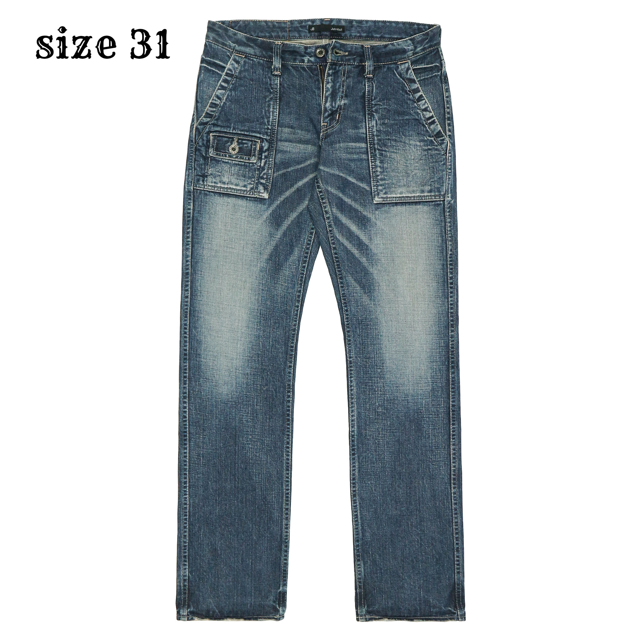 Johnbull Japan Denim Utility Pants Size 31
