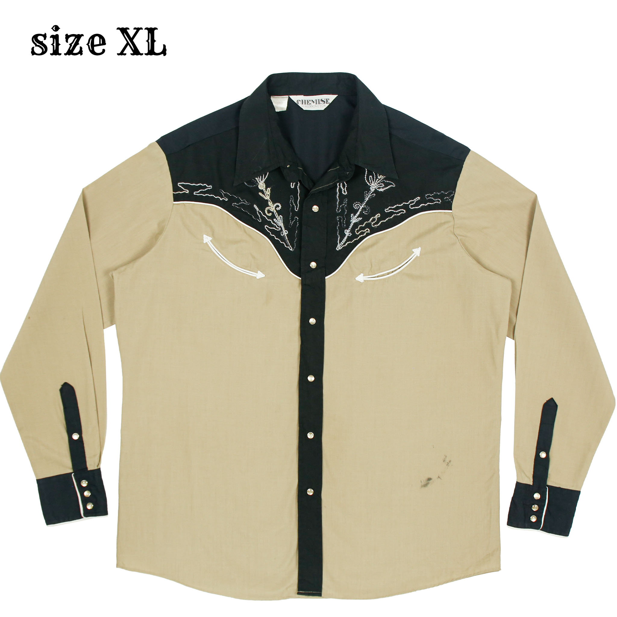 80s Chemise by Kennington Western Shirt Size XL