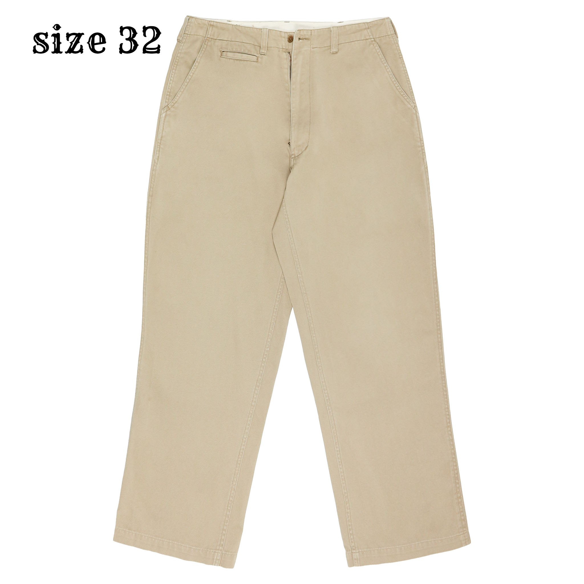 Cab Clothing Japan Officer Khaki Trousers Size 32