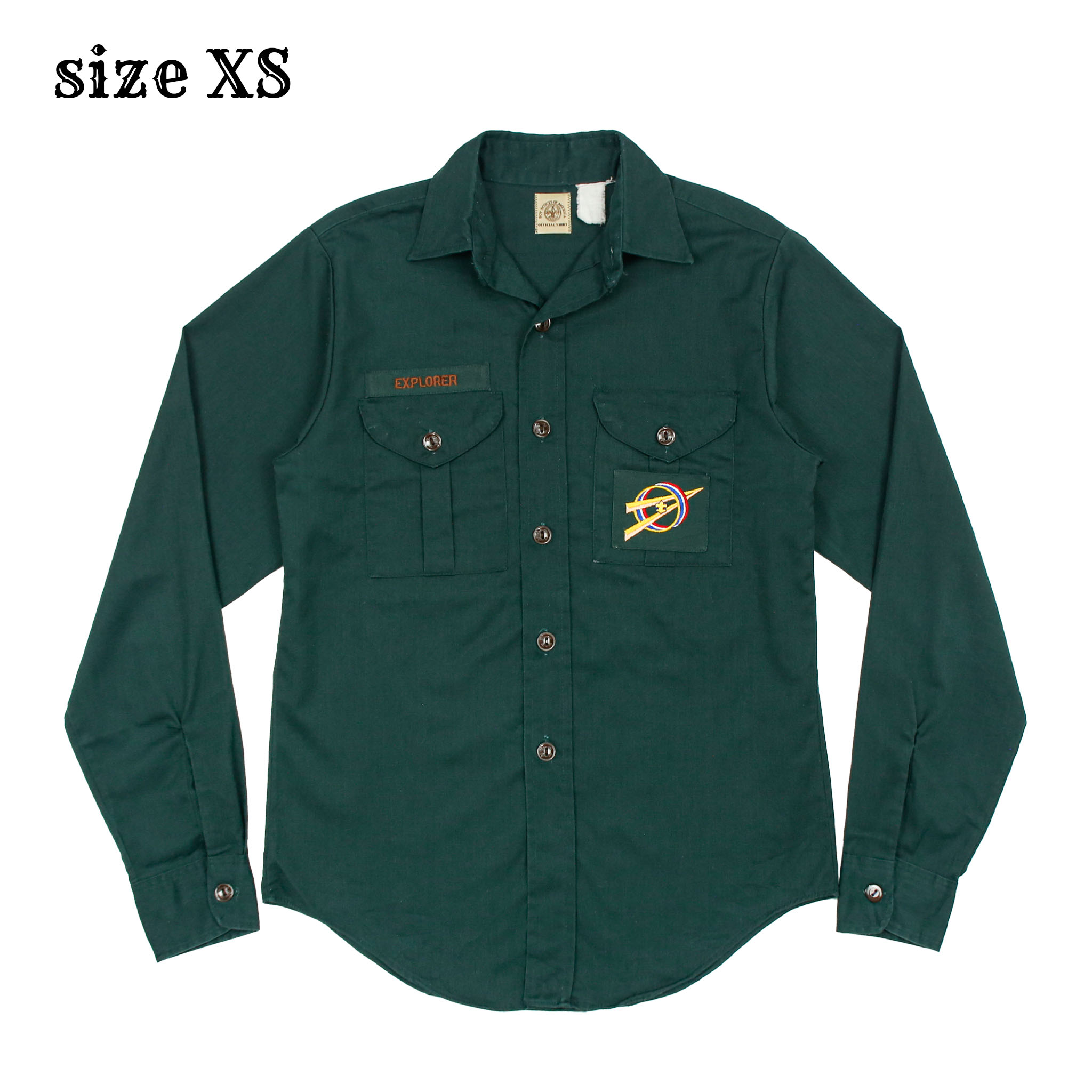 Vintage Boy Scouts of America Uniform Shirt Size XS