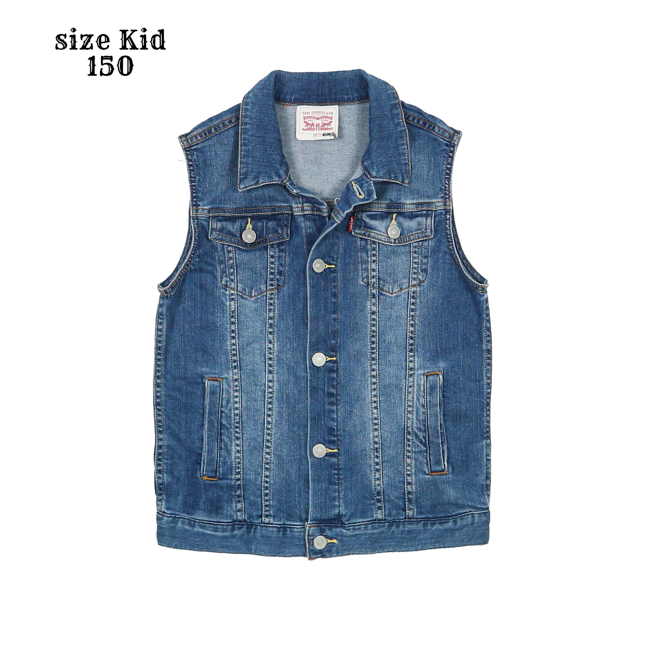 Levi's Trucker Denim Vest Kid Size 150