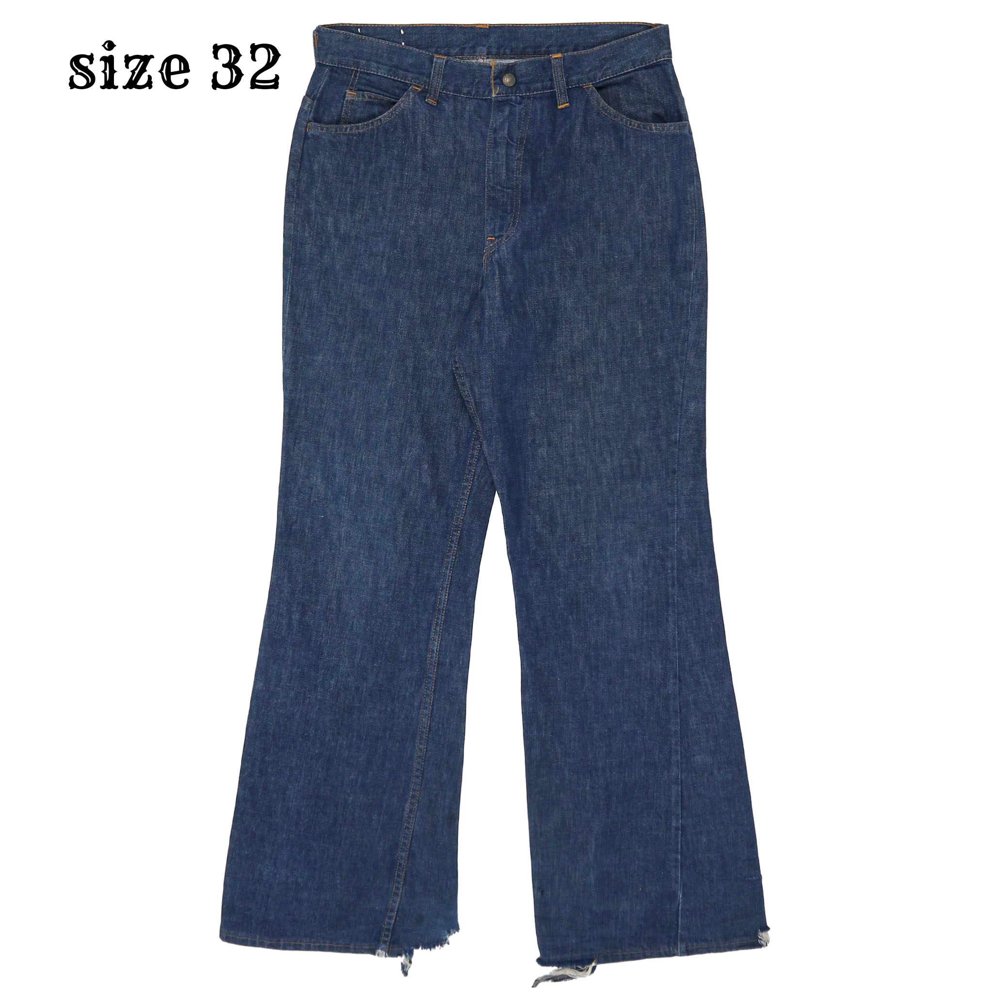 Vtg Early 70s Levi's Denim Bell Bottom Jeans Size 32
