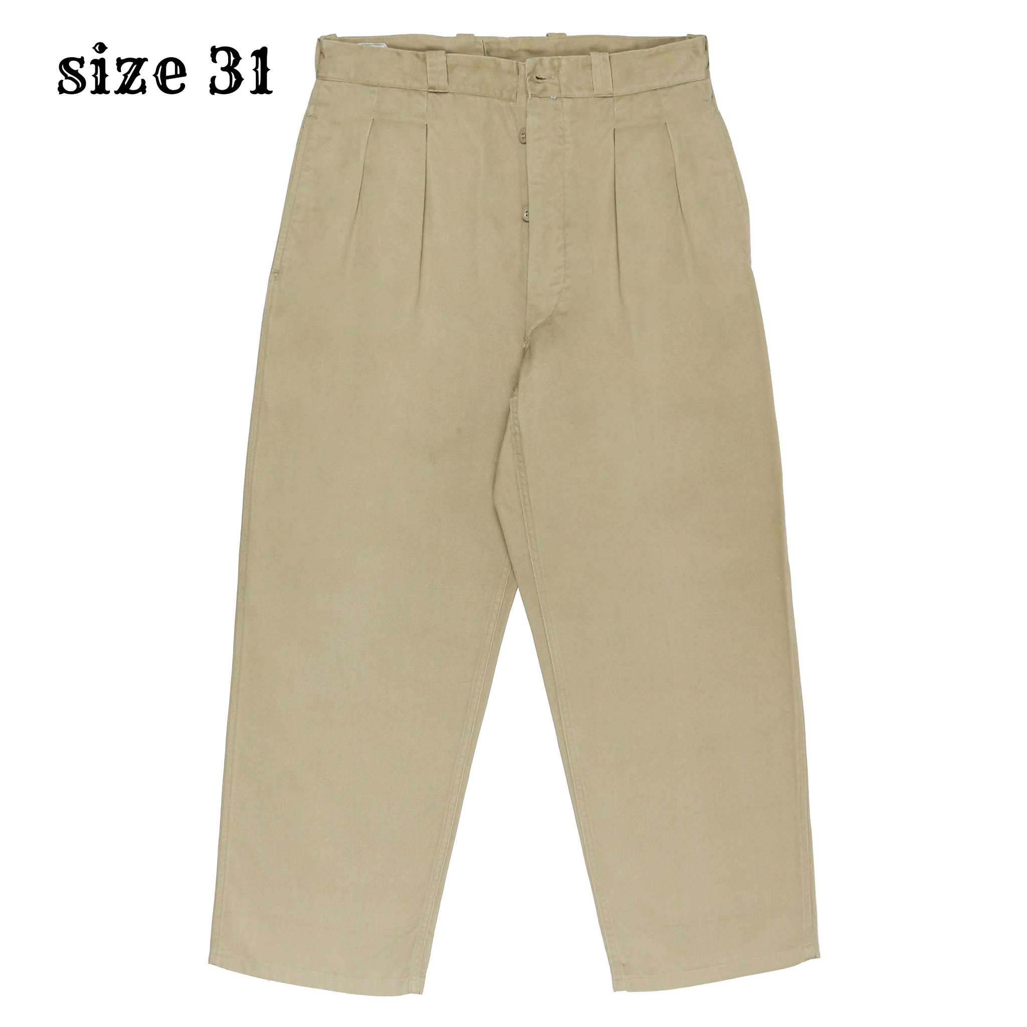 Vintage French Army M-52 Trousers Size 31