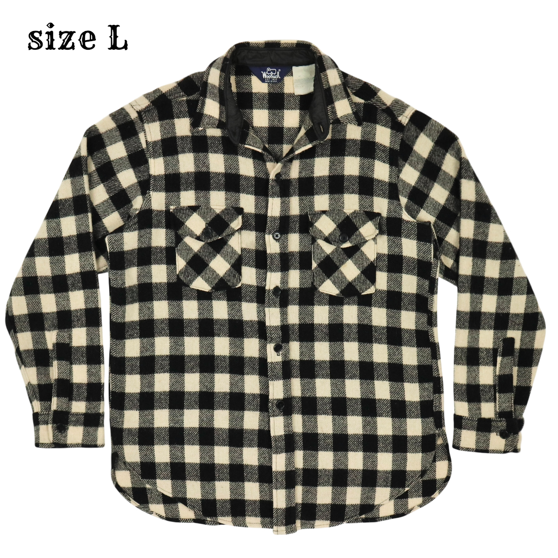 Vintage 90s Woolrich USA Check Shirt Size L