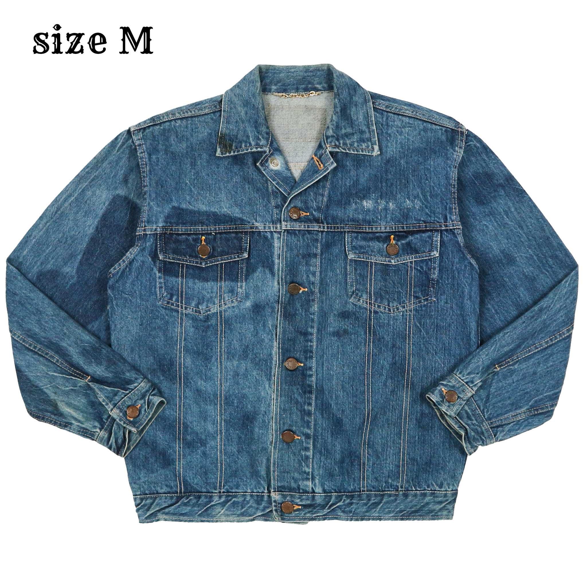 Vintage Bison Japan Selvedge Denim Jacket Size M