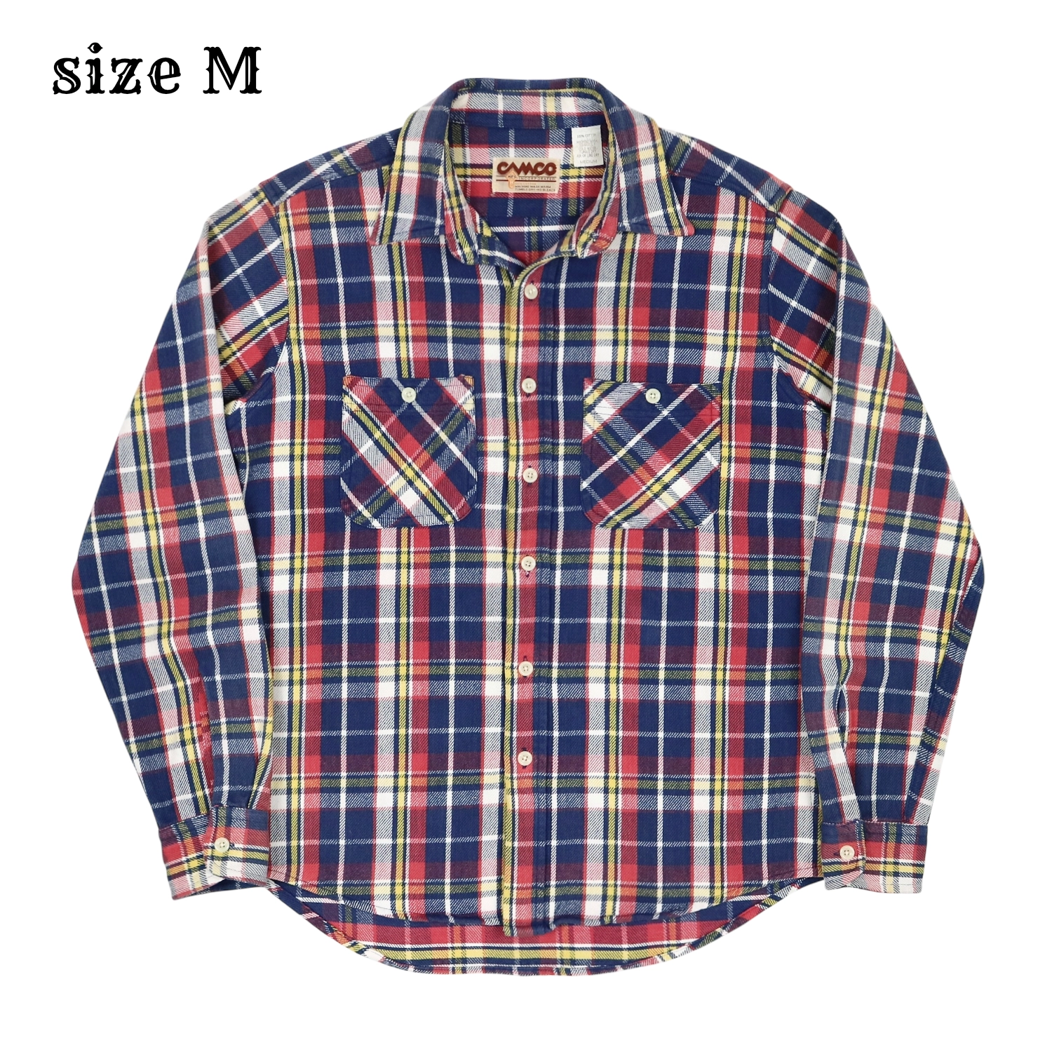 Camco Mfg Heavy Flannel Work Shirt Size M