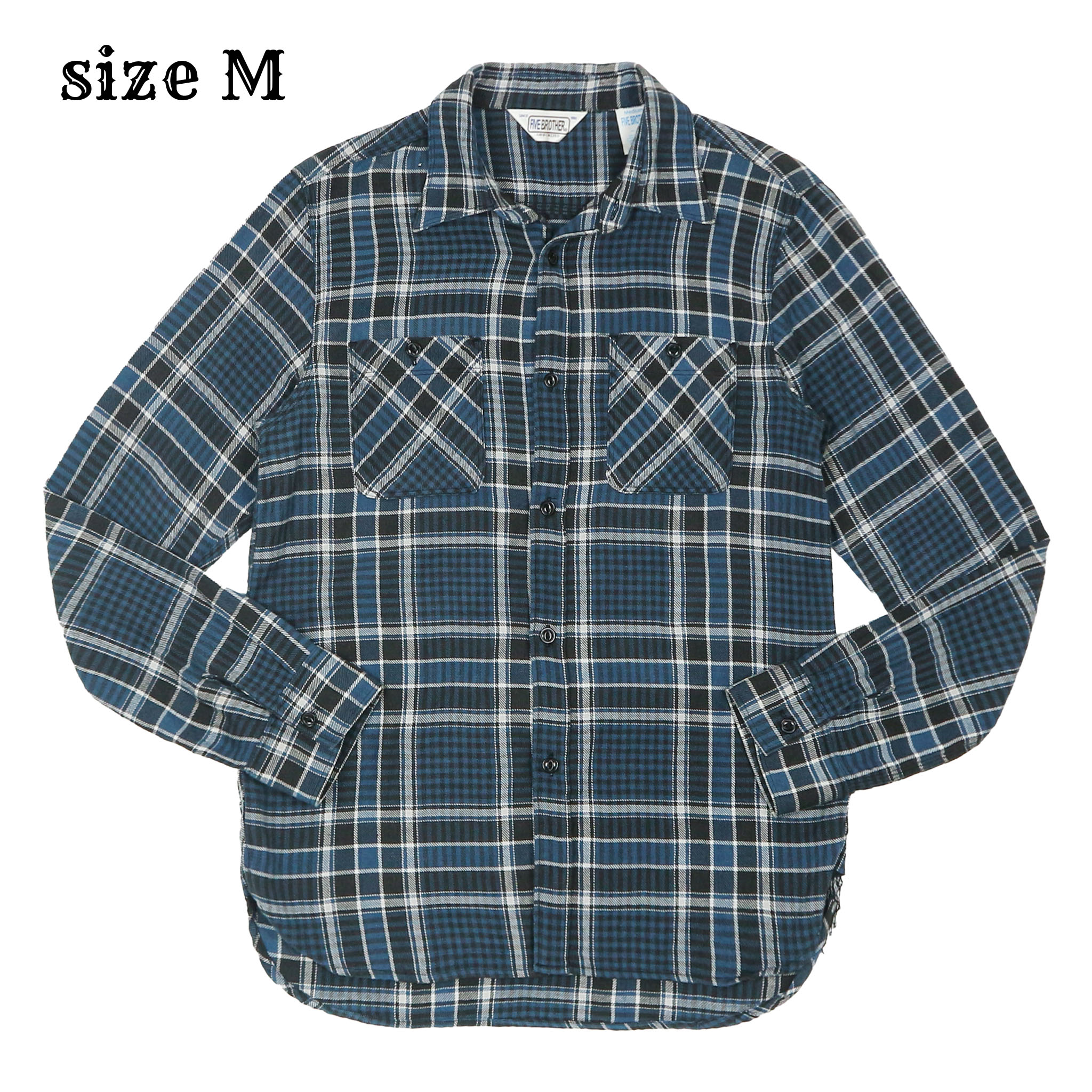 Five Brother Flannel Work Shirt Size M