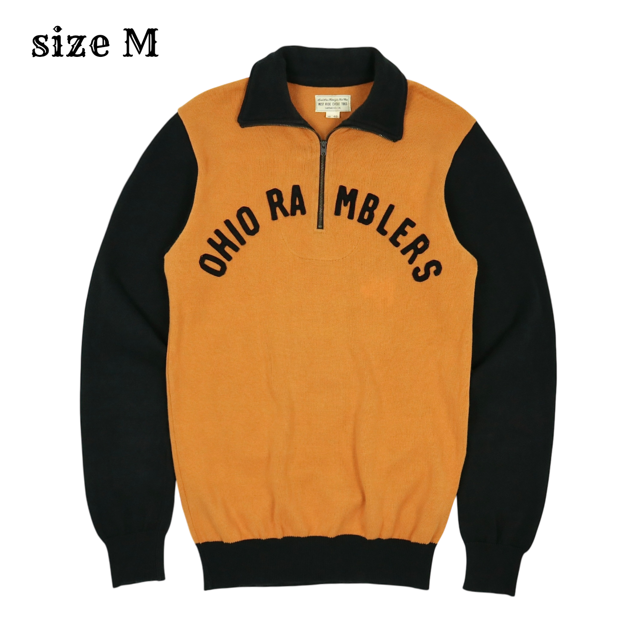 West Ride Japan Quarter Zip Cycle Sweatshirt Size M