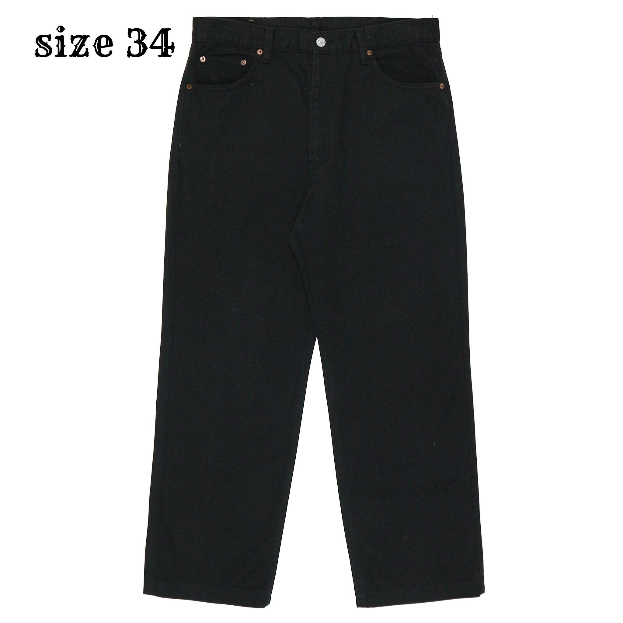 90s Bobson Made in JP Black Denim Jeans Size 34
