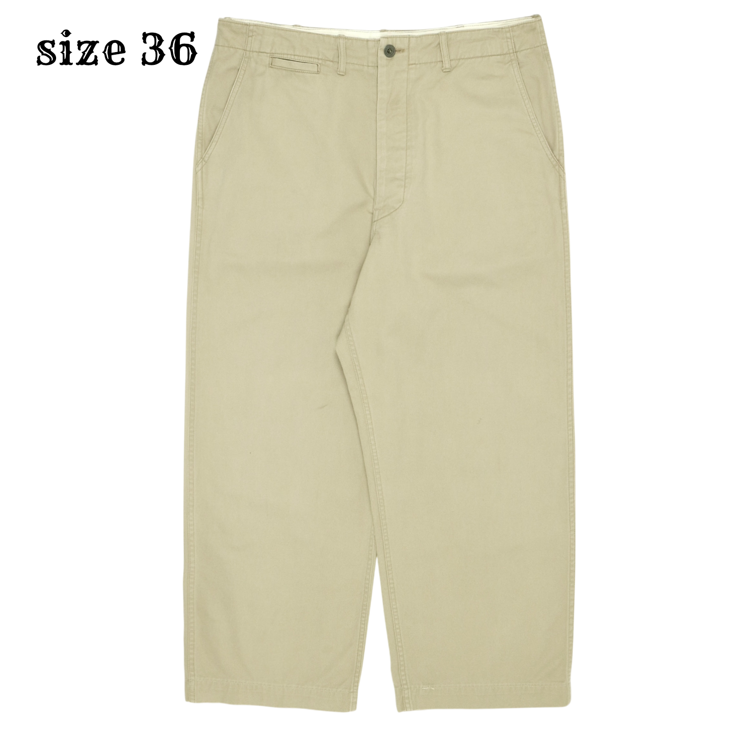 Bobson Japan Military Khaki Trousers Size 36