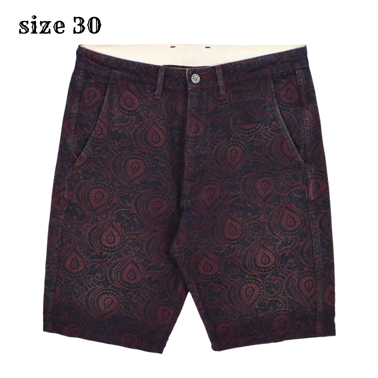 Momotaro Japan Bandana Pattern Shorts Size 30