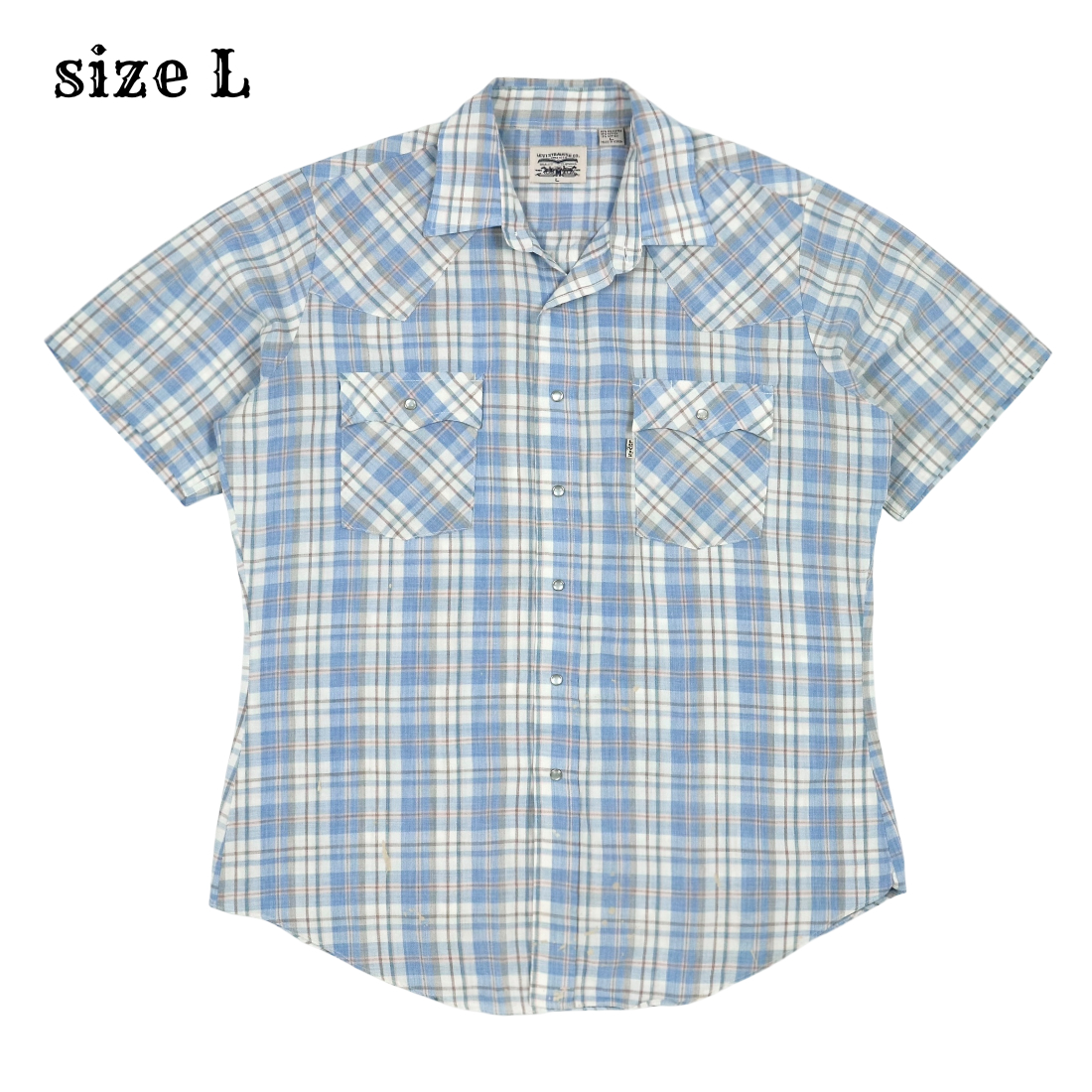 Vintage 80s Levi's S/S Western Shirt Size L