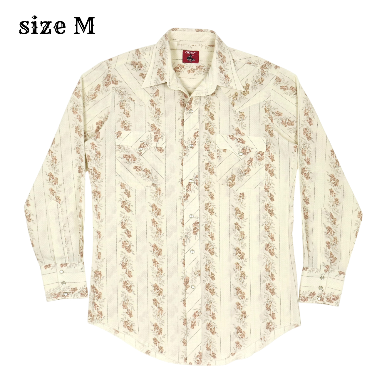 Vintage Chute #1 Floral Western Shirt Size M