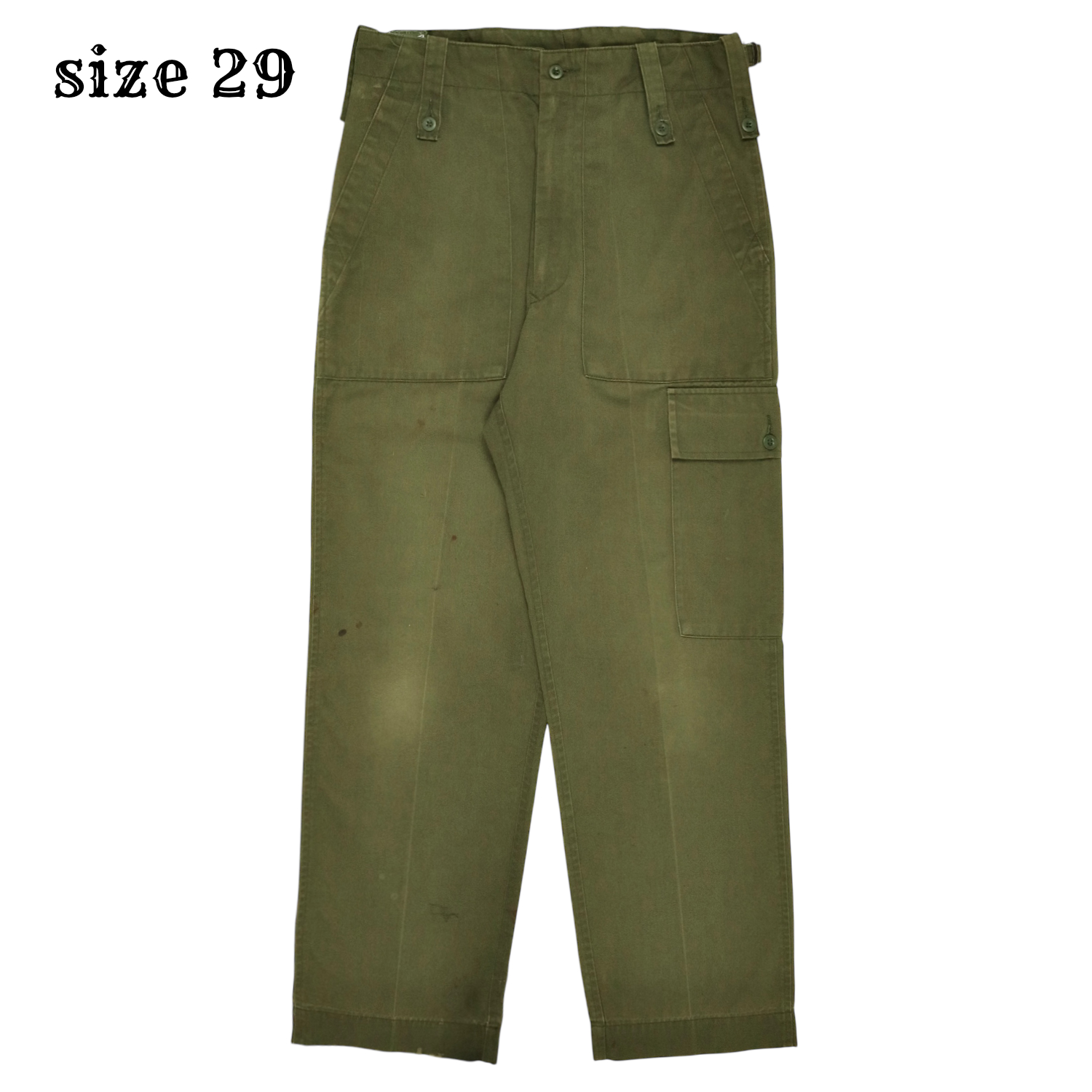 90s British Army Olive Service Trousers Size W29