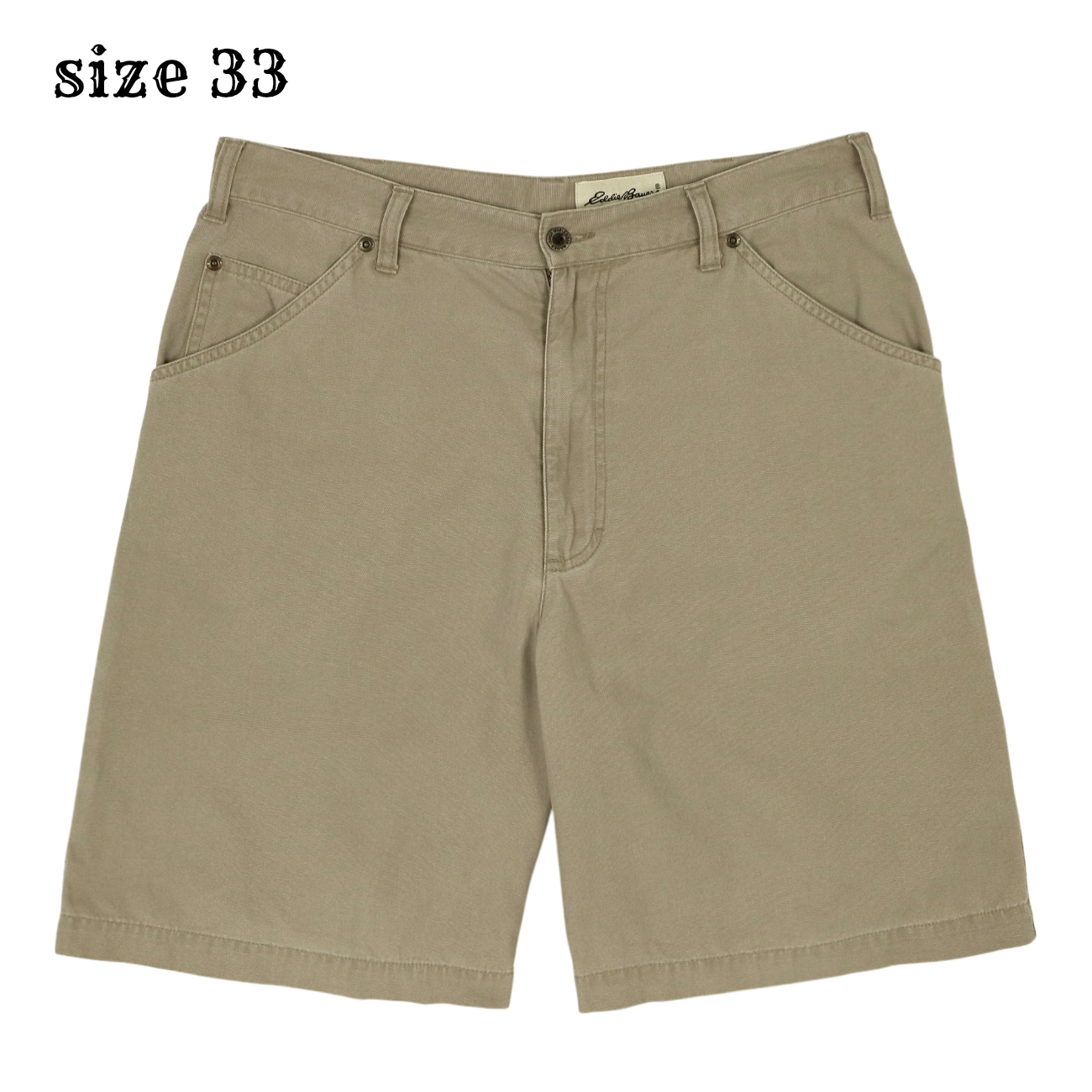 Eddie Bauer Canvas Carpenter Shorts Size 33