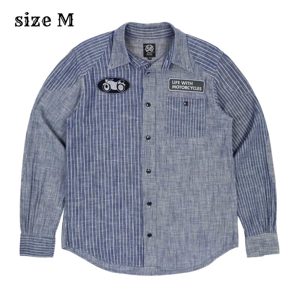 56 design Japan Made Work Shirt Size M