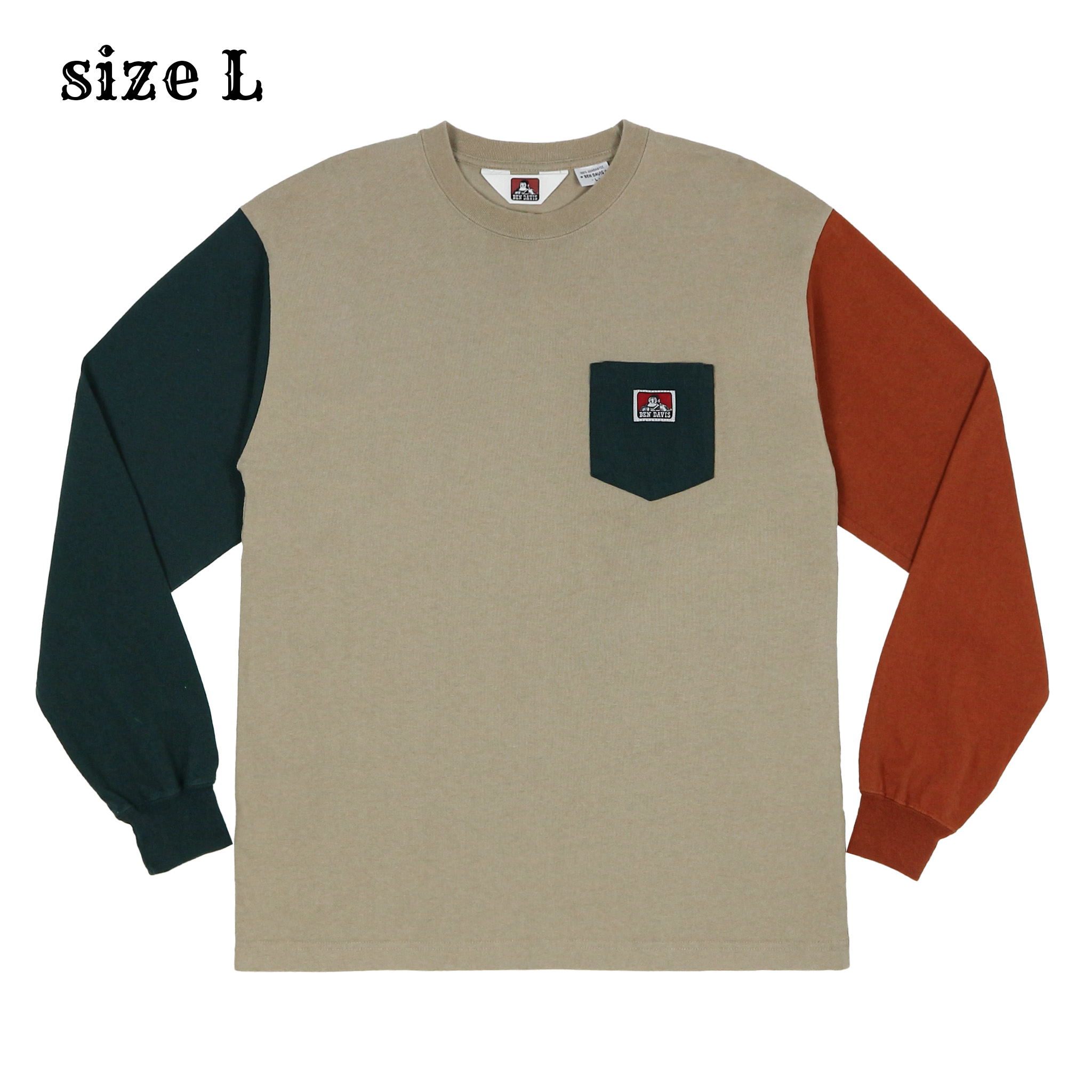 Ben Davis Long-sleeve Pocket T-Shirt Size L