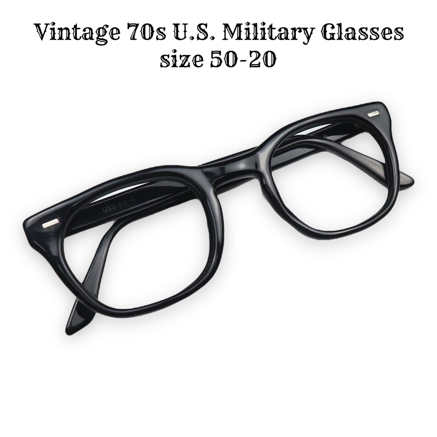 Vintage 70s U.S. Military Glasses Size 50-20