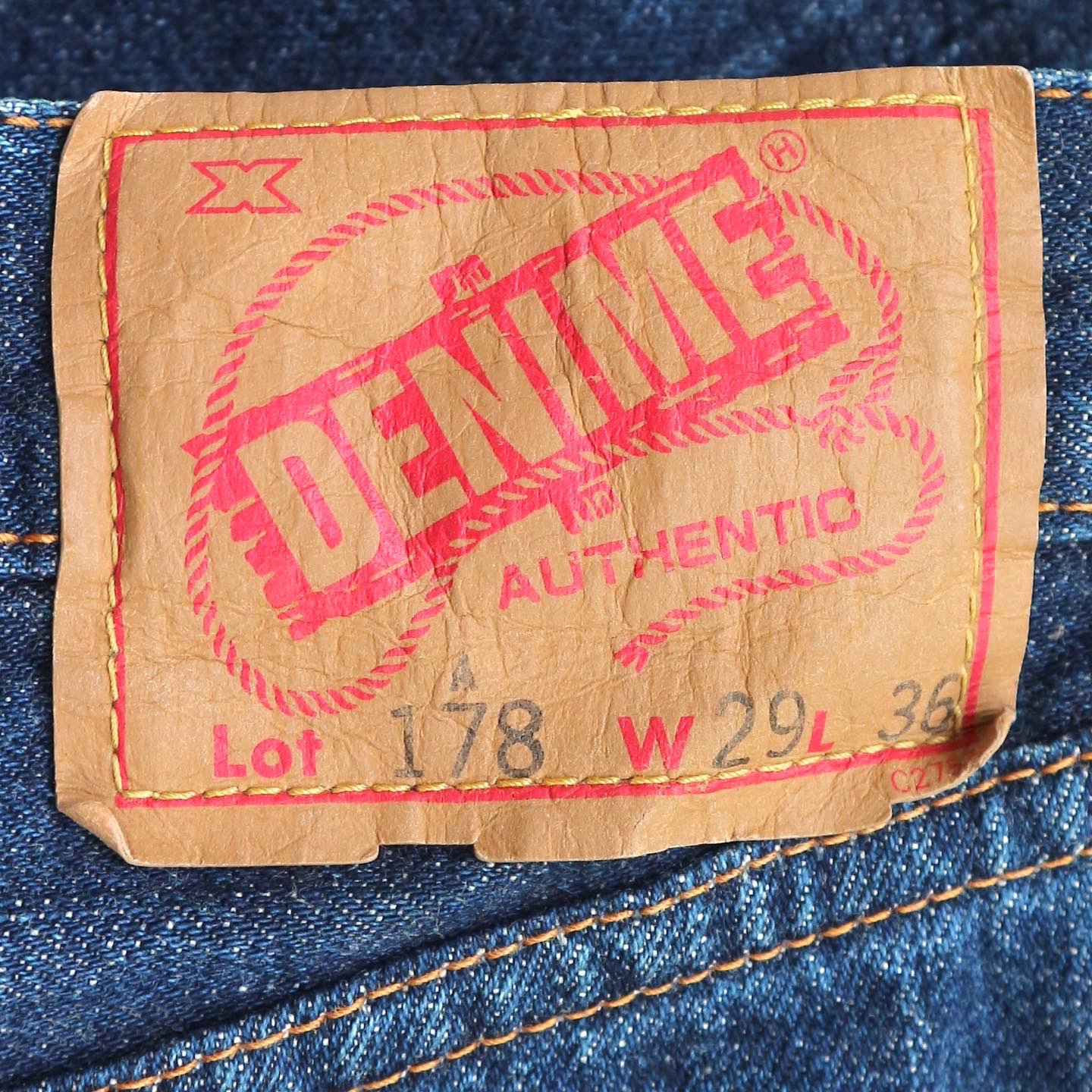 Denime Selvedge Denim Jeans Size 27