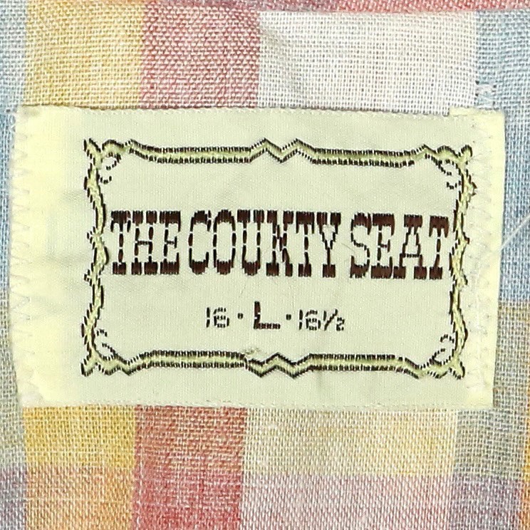 Vintage 70s The County Seat Western Shirt Size L
