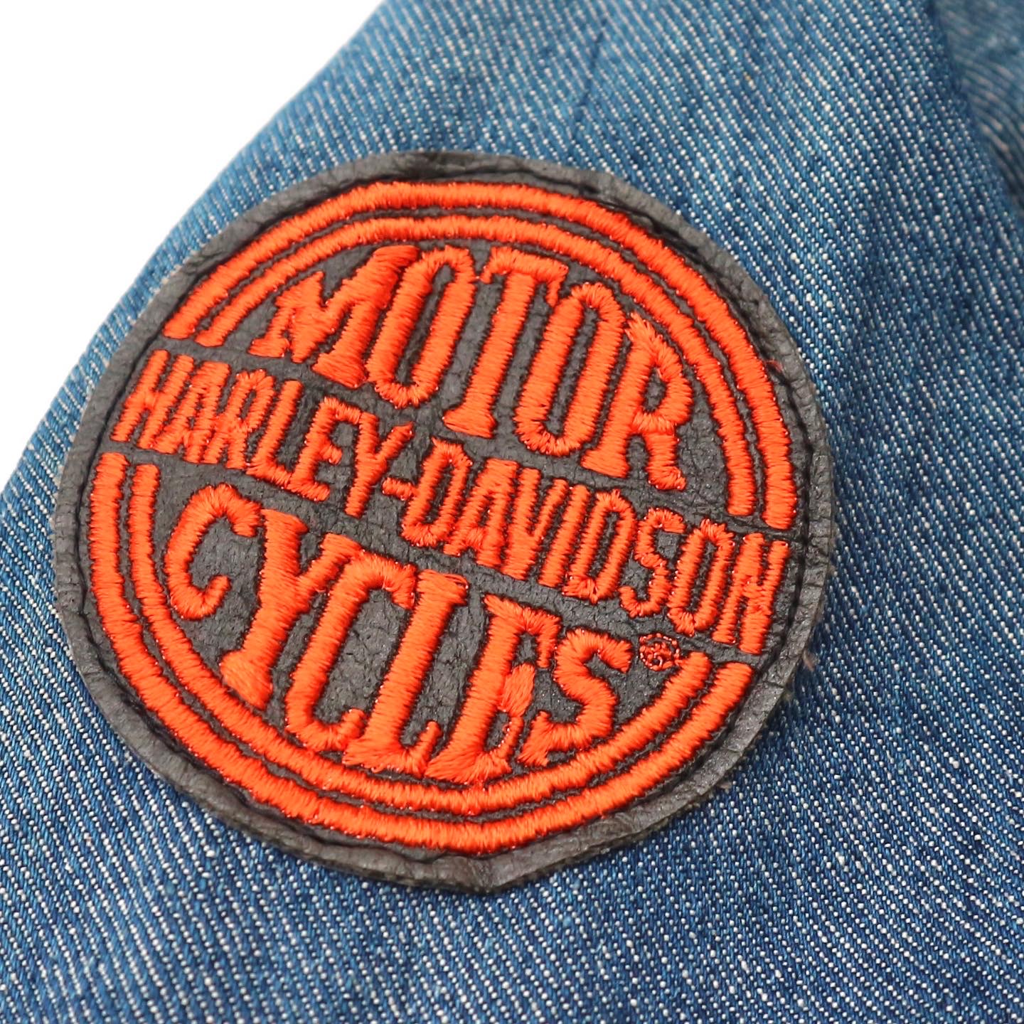 Vintage 70s Maverick Denim Jacket H-D Patch Size L