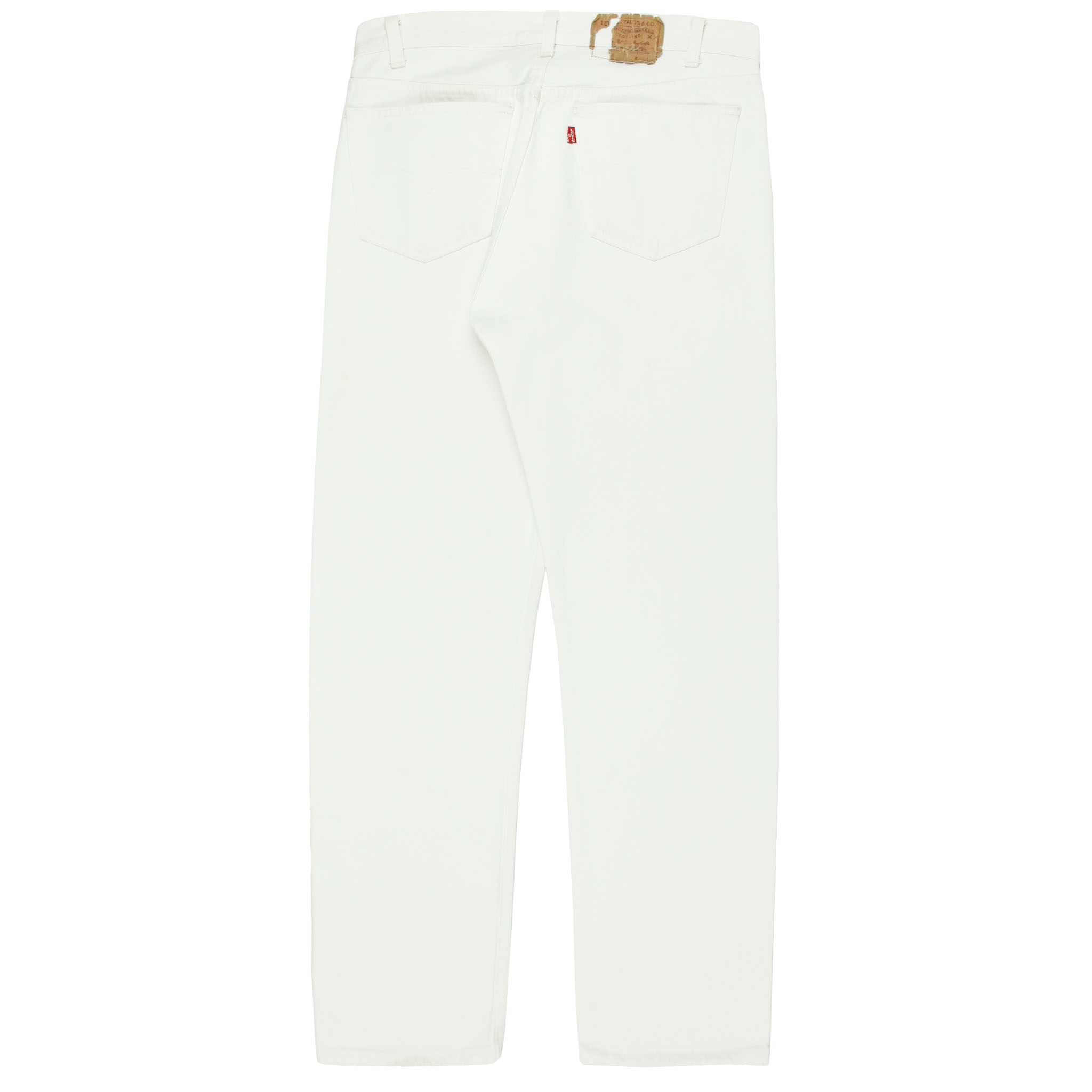 80s Levi's 501 Made in USA White Denim Jeans Size 32x31