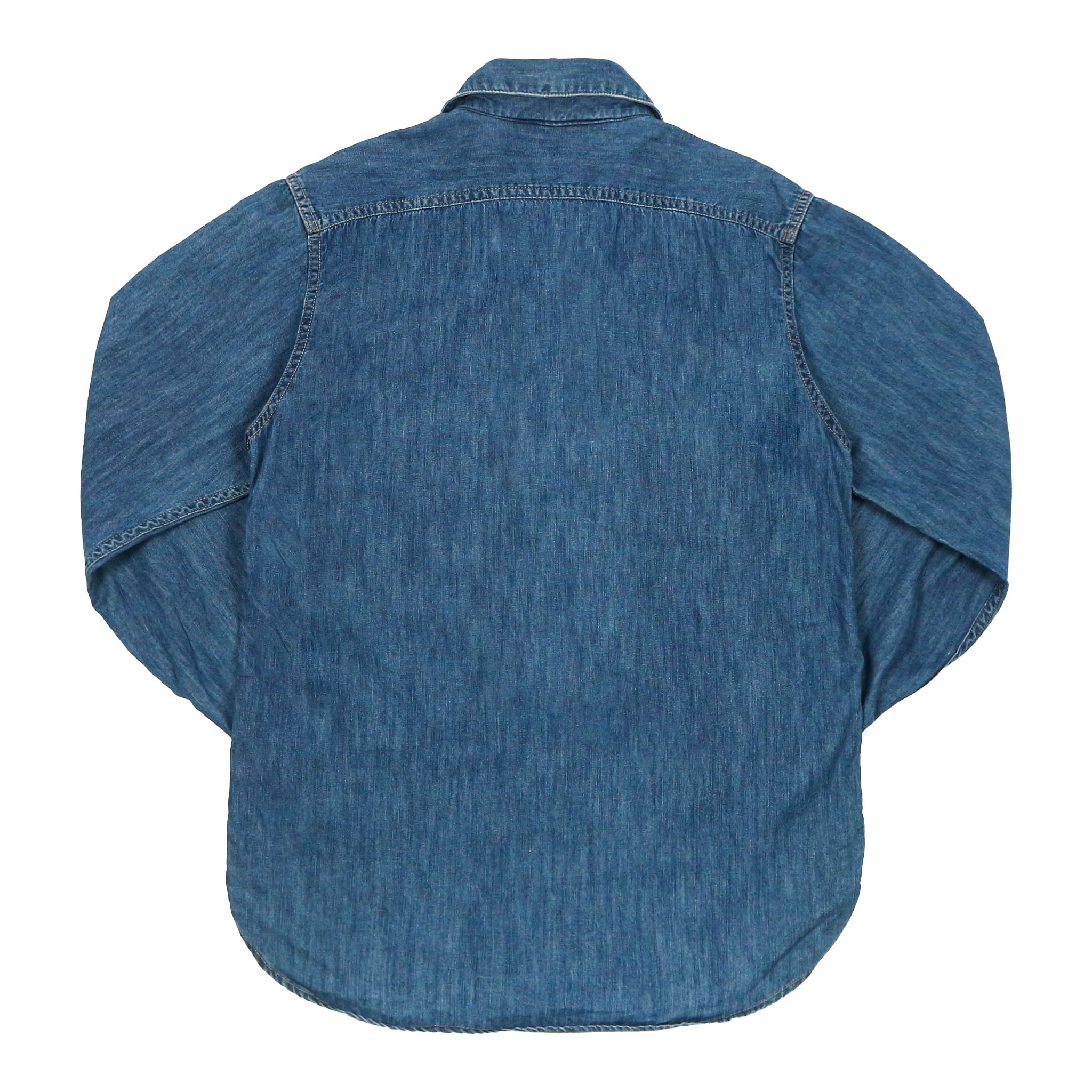Five Brother Light Denim Work Shirt Size M