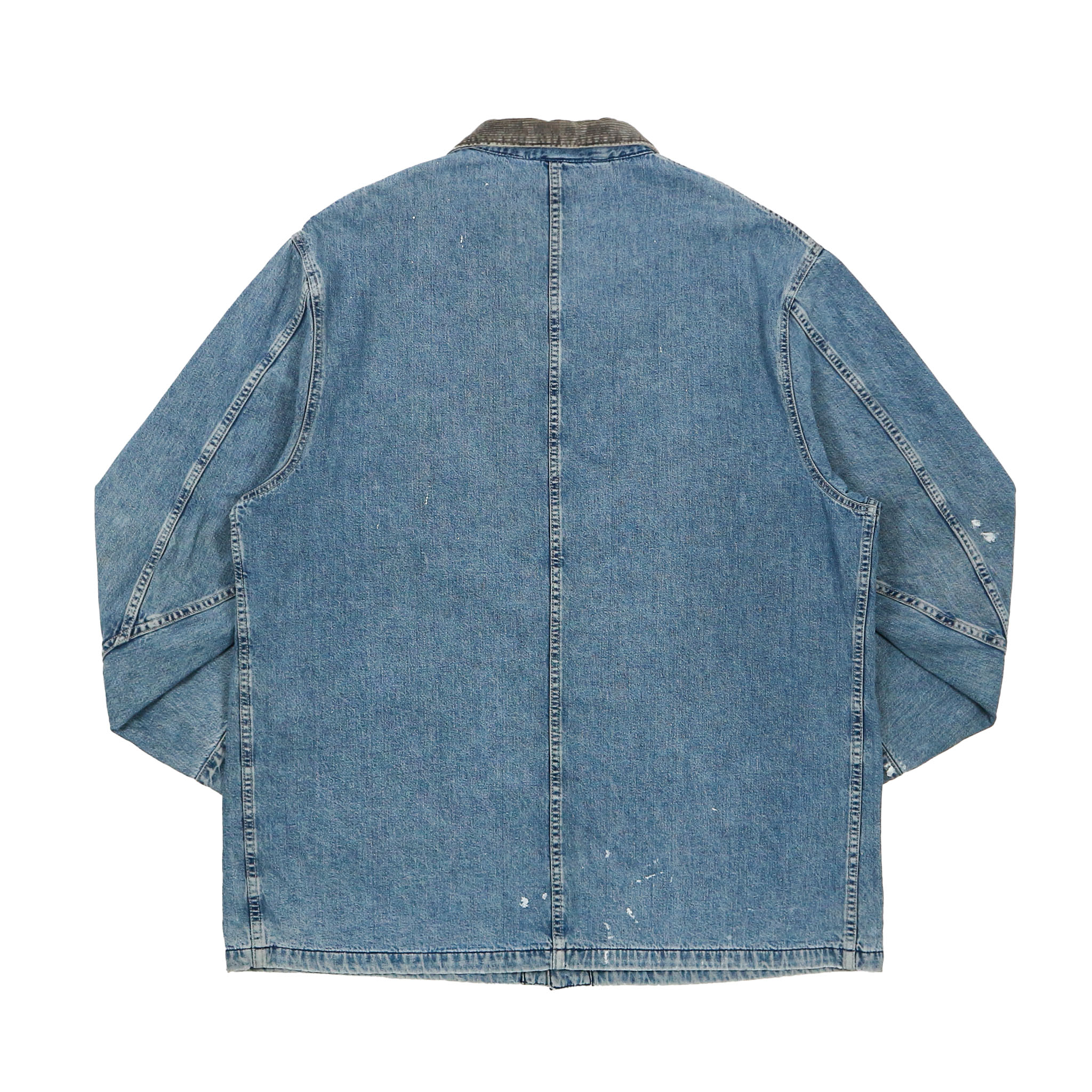 Vtg Double RL RRL USA Made Denim Chore Coat Size XL