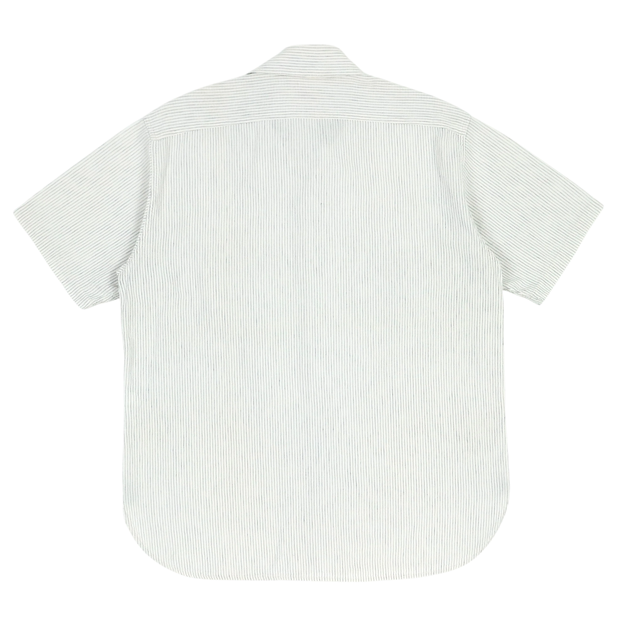 Sugar Cane Japan Stripe Work Shirt S/S Size M