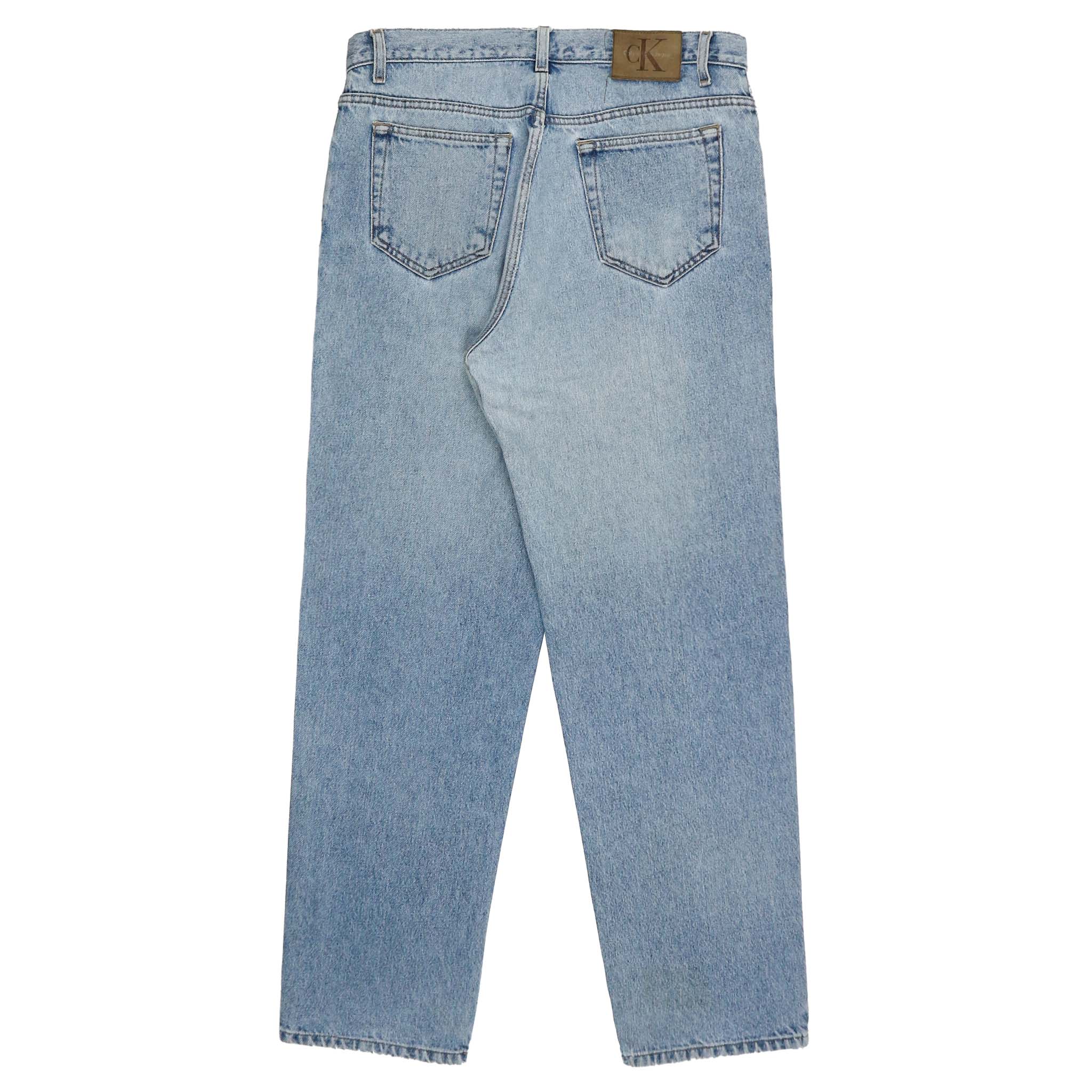 Vtg Calvin Klein Stone Wash Denim Jeans Size 33