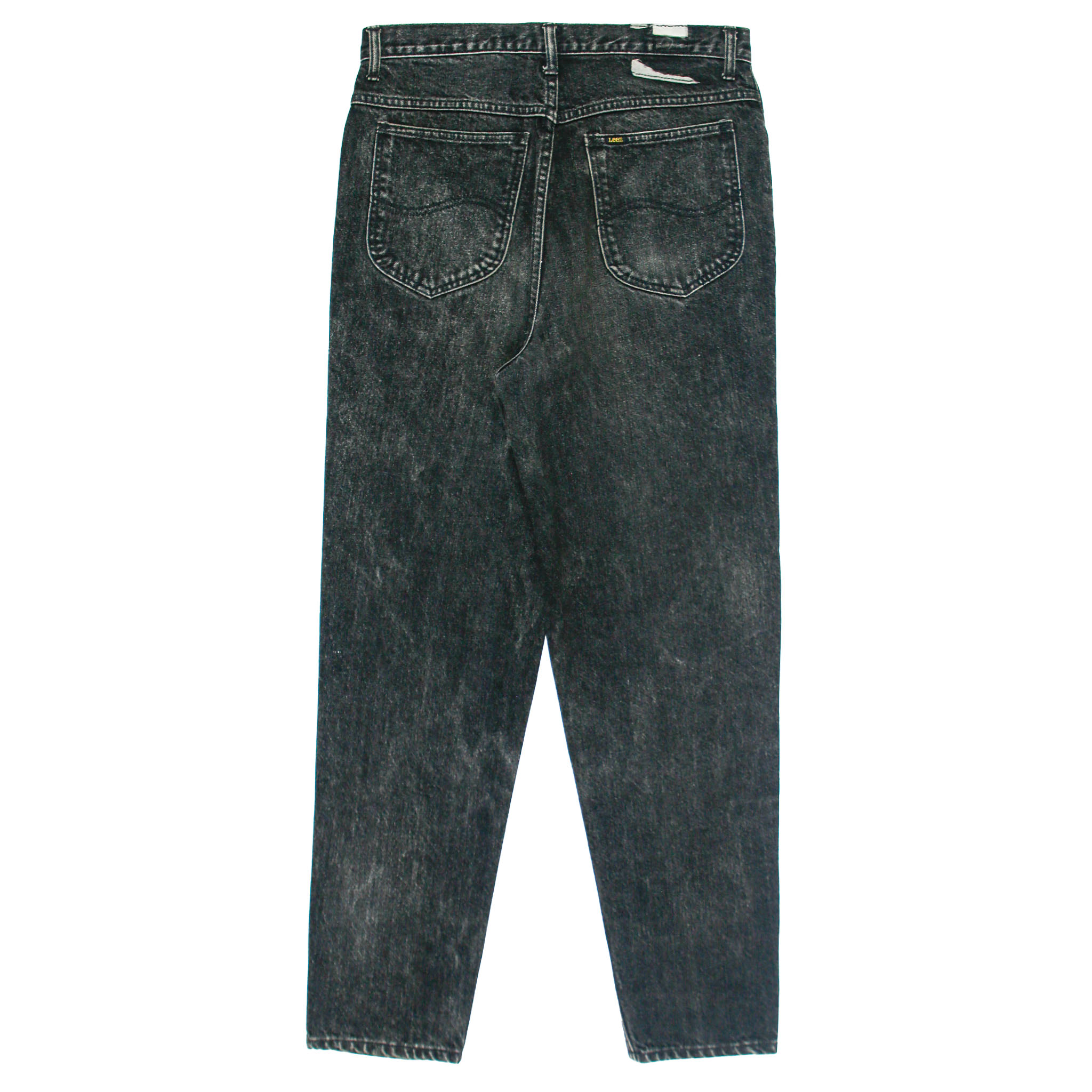 90s Lee Black Denim Tapered Jeans Size 31