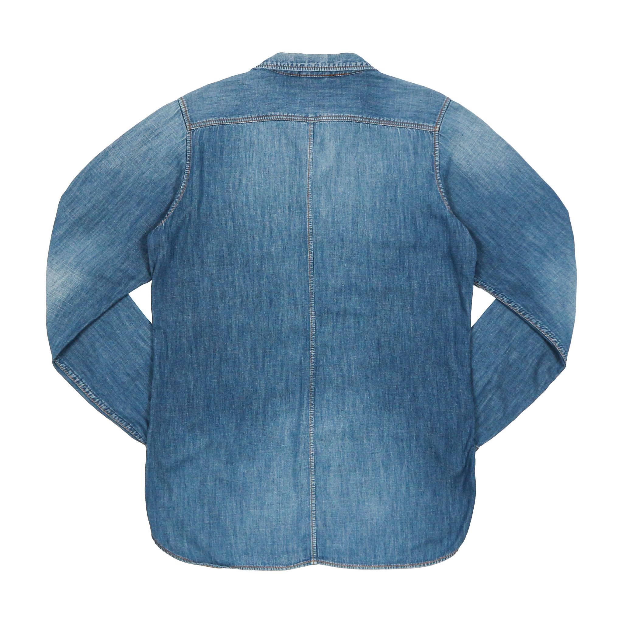Big John Indigo Chambray Work Shirt Size S