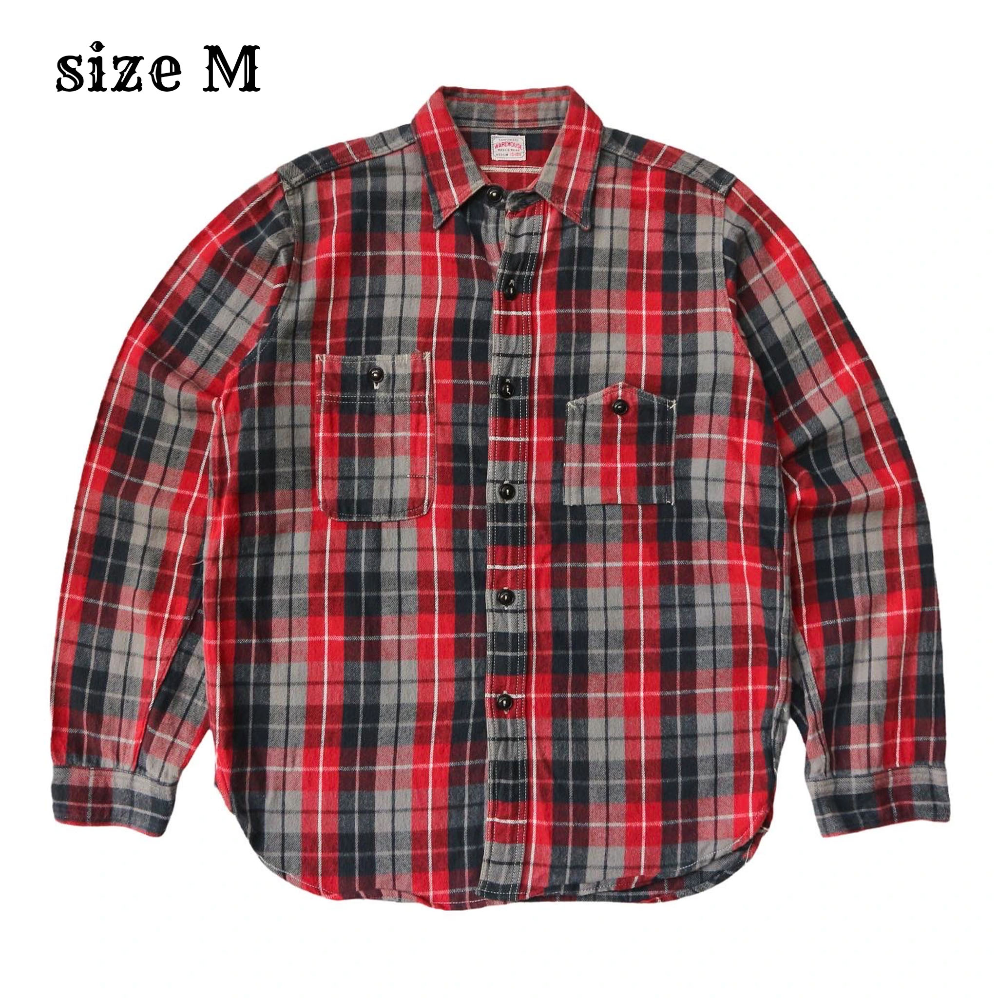 Warehouse Heavy Flannel Shirt Size M