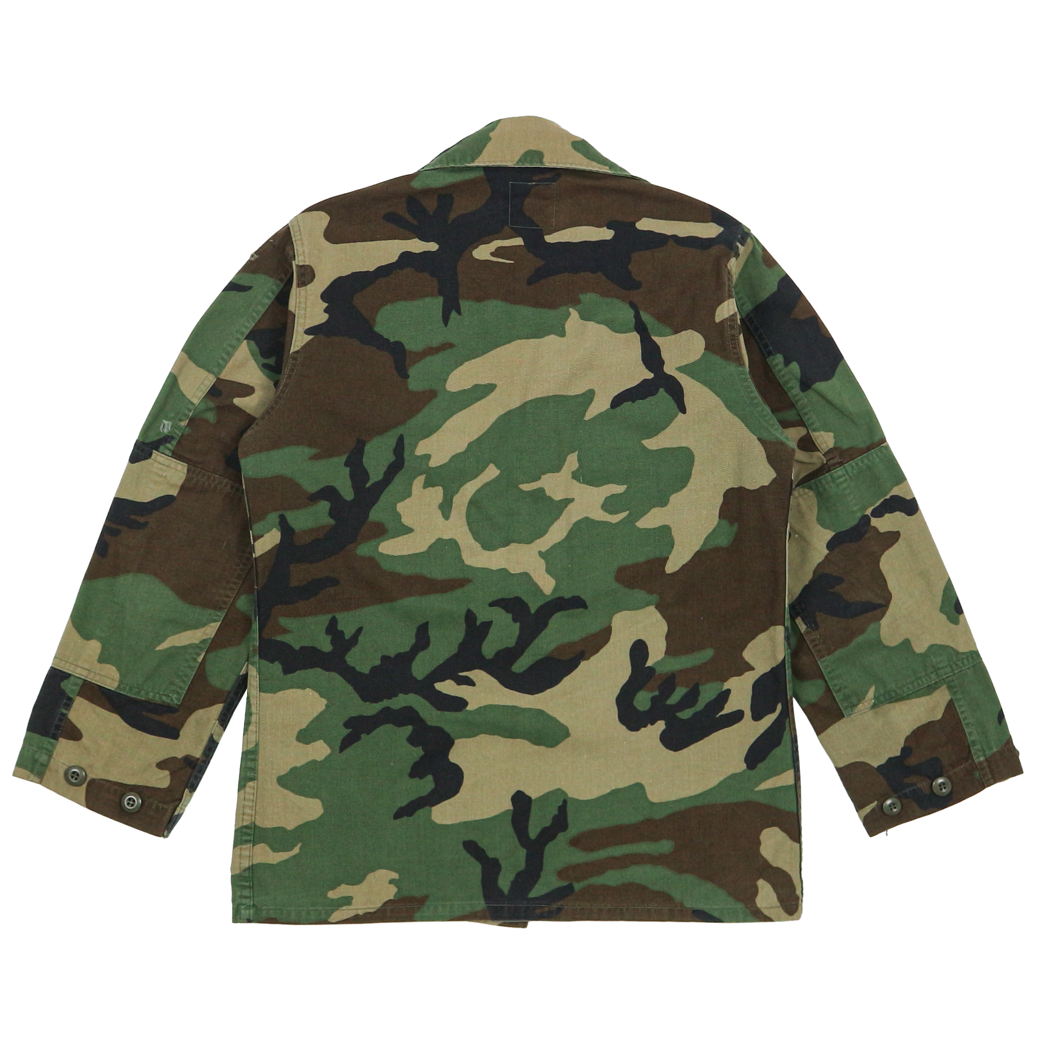 80s U.S. Army BDU Woodland Camo Jacket Size S