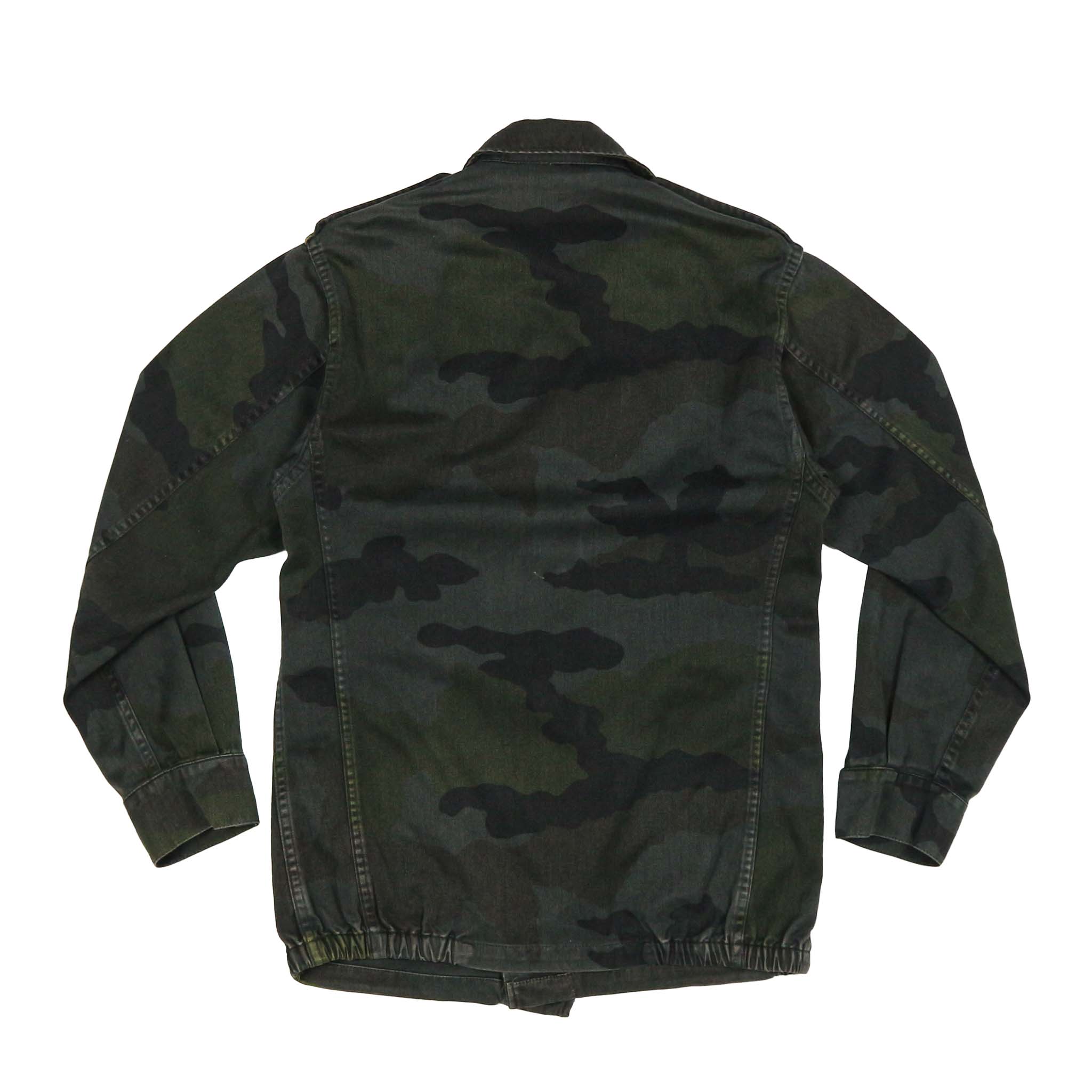 Vintage French Army Camo Field Jacket Size S
